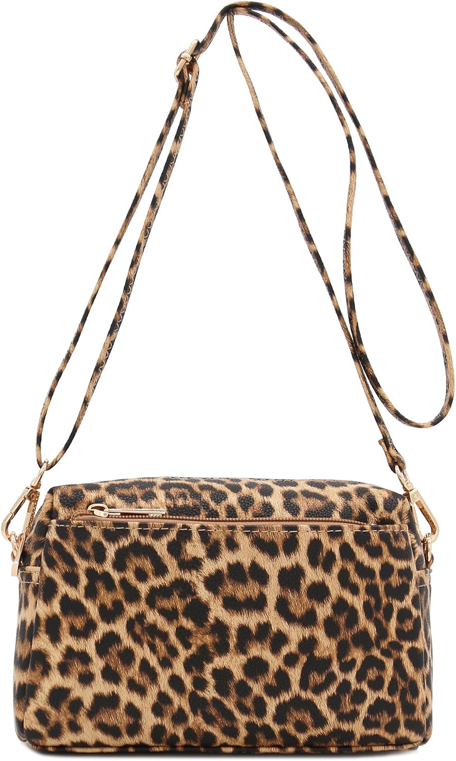 Triple Zip Small Crossbody Bag