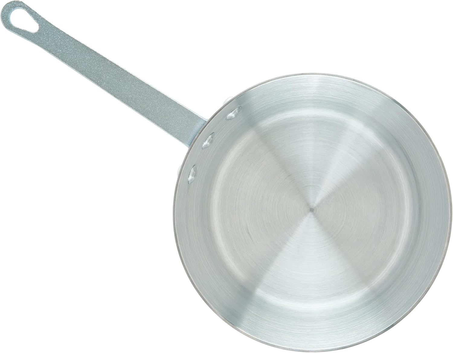 Winco 3 3/4 qt Heavy-Duty Tapered Aluminum Sauce Pan, 3.75 qt | Tapered sides, Heavy-duty, Riveted handle, Great for Cooking and Food Preparation