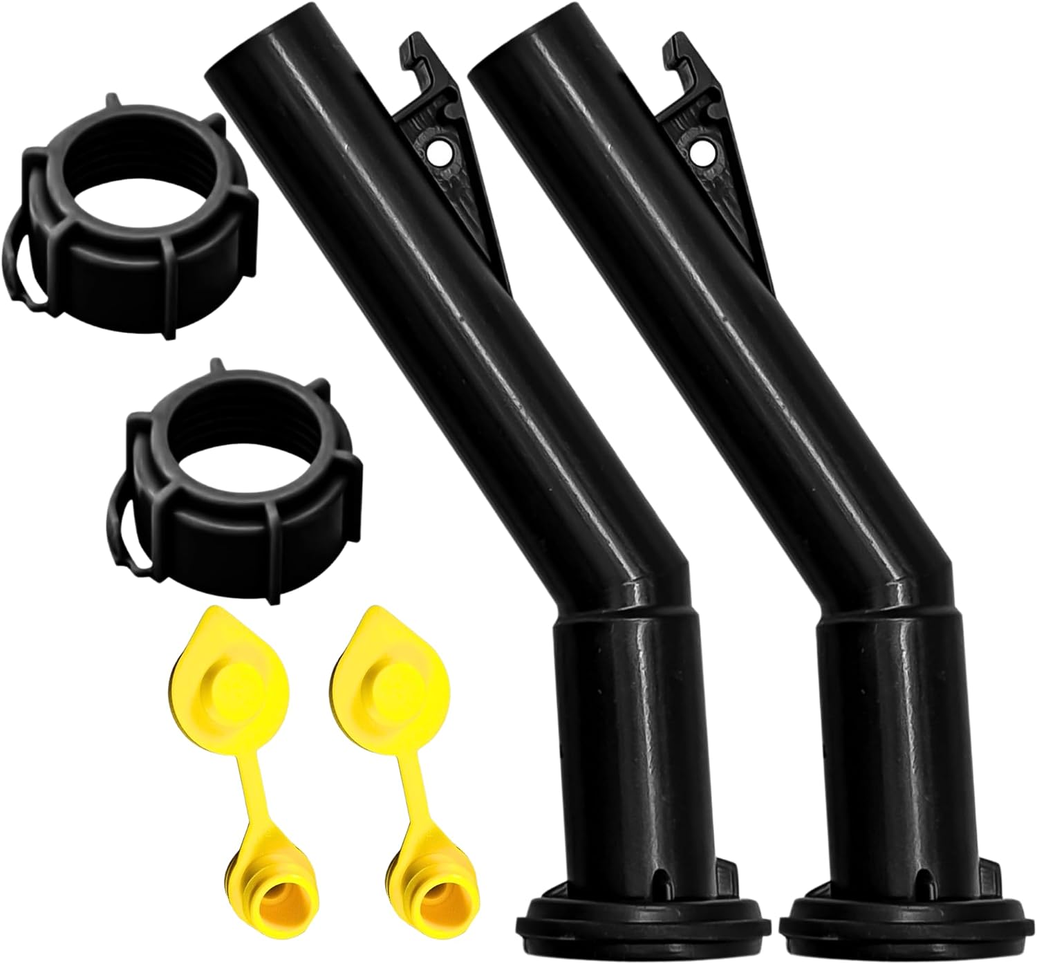 2 - Fuel Gas Can Jug Spouts, Rings & Vents for Blitz Wedco Scepter Essence Midwest Eagle