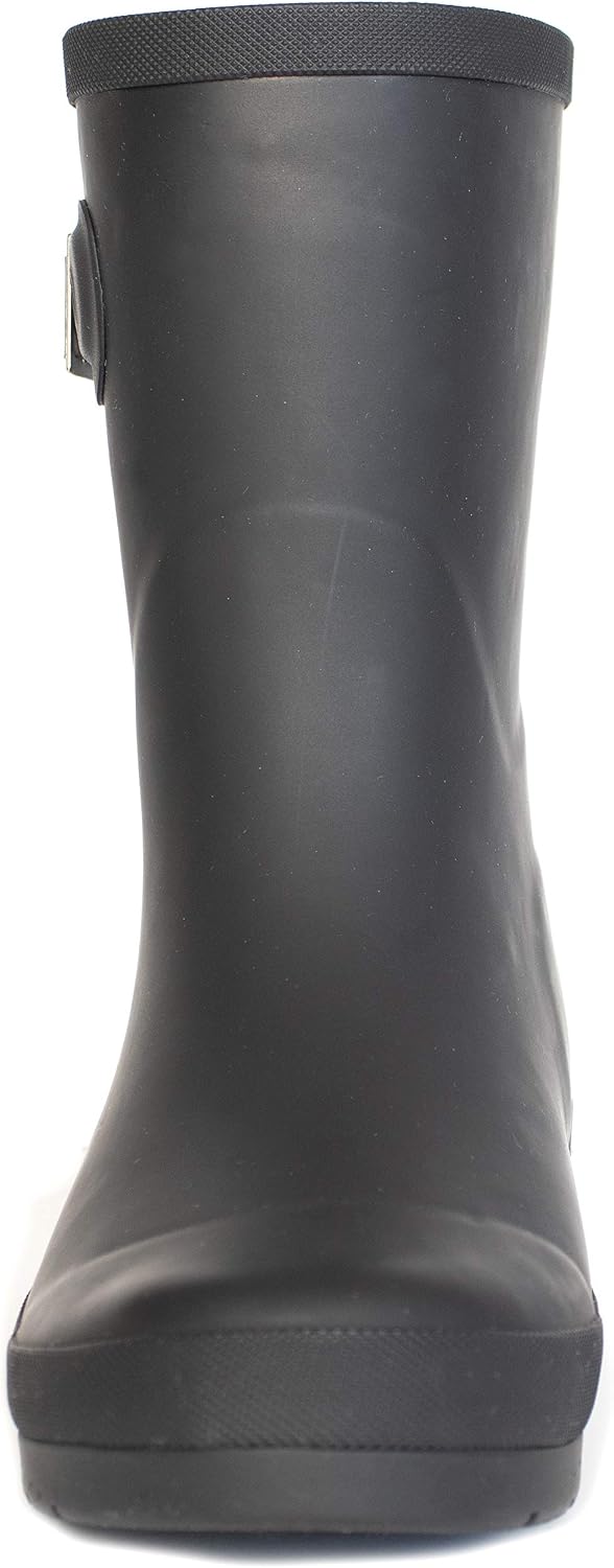 Chooka Women's Waterproof Mid-Height Faux Fur Lined Pull-On Rain Boot