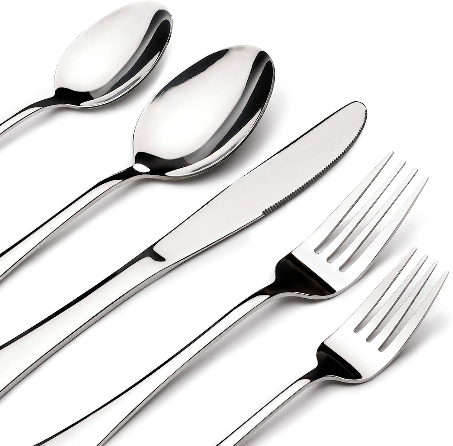 Silverware Set for 8, 40 Piece Stainless Steel Flatware Utensil Cutlery Set