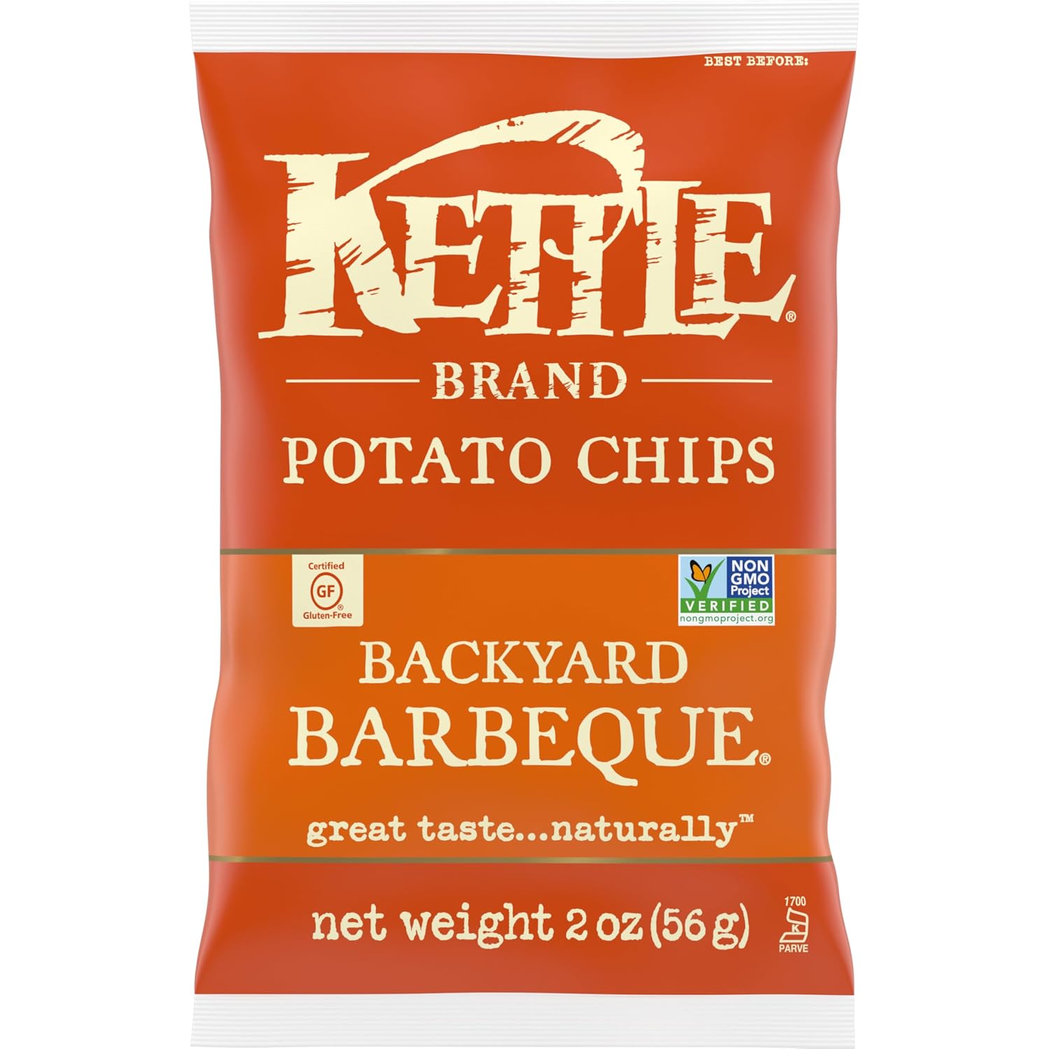 Kettle Brand Potato Chips, Backyard Barbeque Kettle Chips, 5 Oz