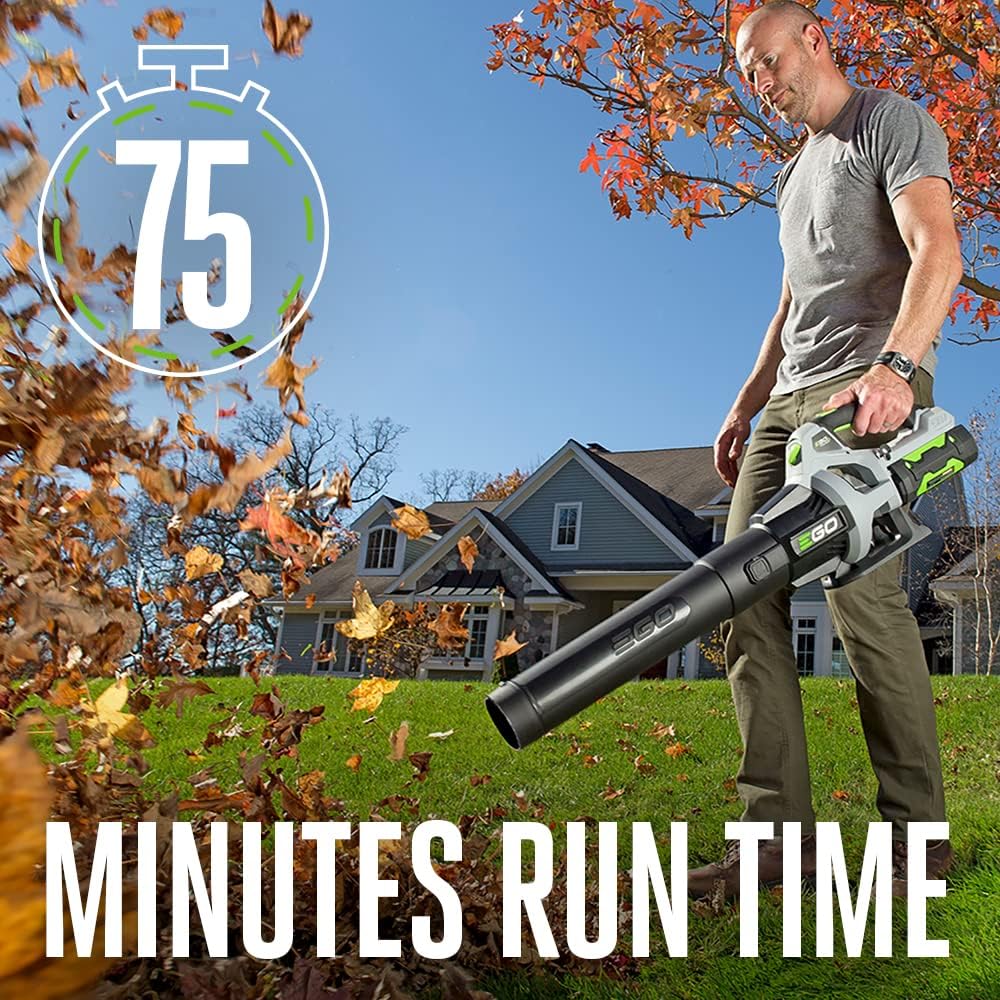 EGO POWER+ Cordless Electric Leaf Blower, 530 CFM, With Battery - LB5302