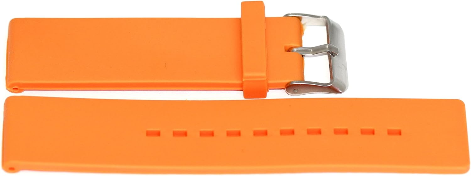 26MM Orange Rubber Adventure Sport Diver Waterproof Watch Band Strap FIT Invicta
