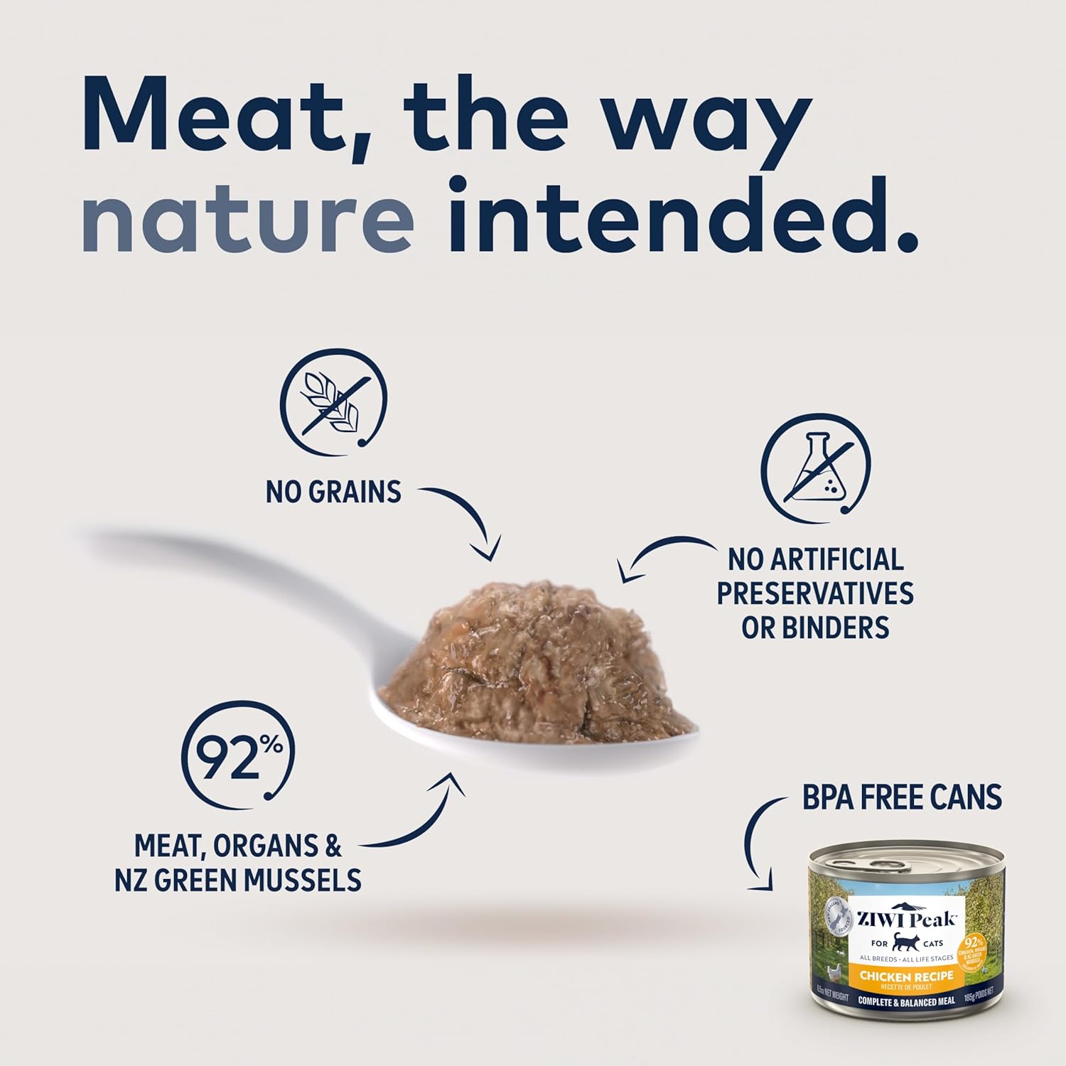 ZIWI Peak Wet Cat Food – All Natural, High Protein, Grain Free, Limited Ingredient, with Superfoods (Venison, Case of 12, 6.5oz Cans)