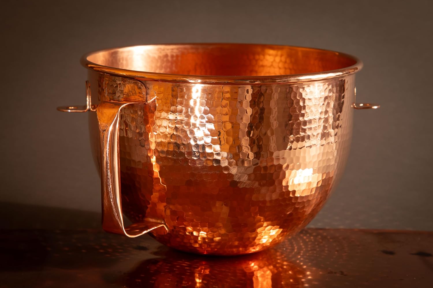 Sertodo Copper Mixing Bowl | Fits KitchenAid Lift Stand Mixer | 6 Qt