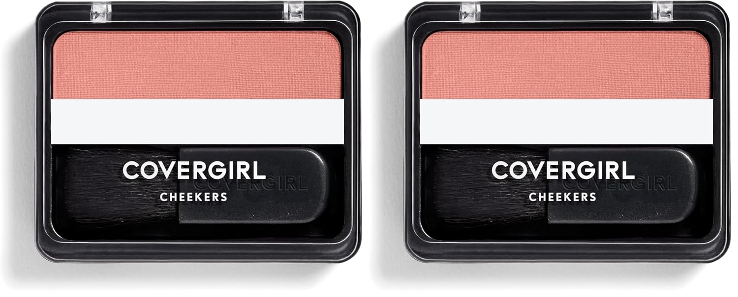 COVERGIRL Cheekers Blendable Powder Blush Iced Cappuccino, .12 oz (packaging may vary), 1 Count