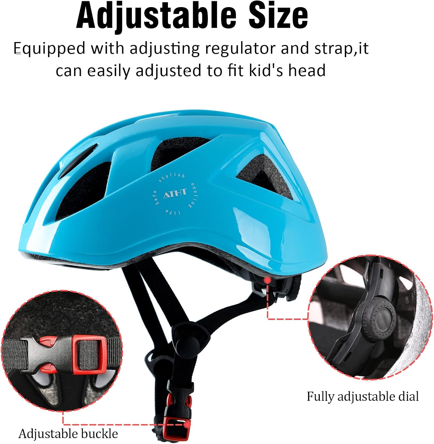 Kids Bike Helmet,2 Sizes for Youth Child Girls & Boys