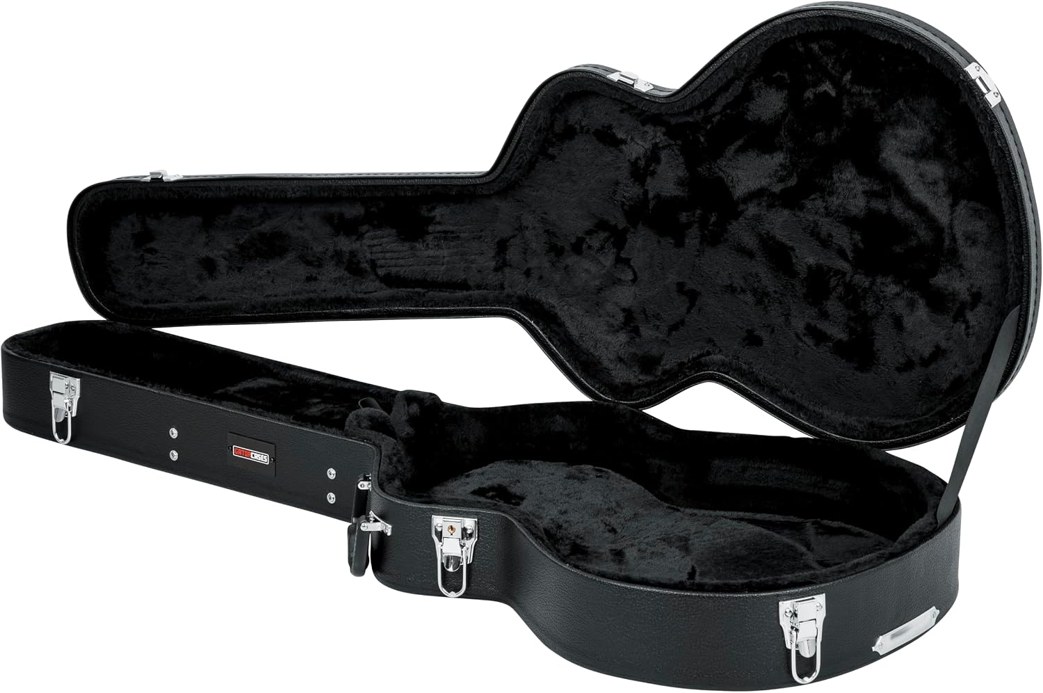 Gator Cases Hard-Shell Wood Case for Semi-Hollow Guitars, Fits Gibson 335 (GWE-335)