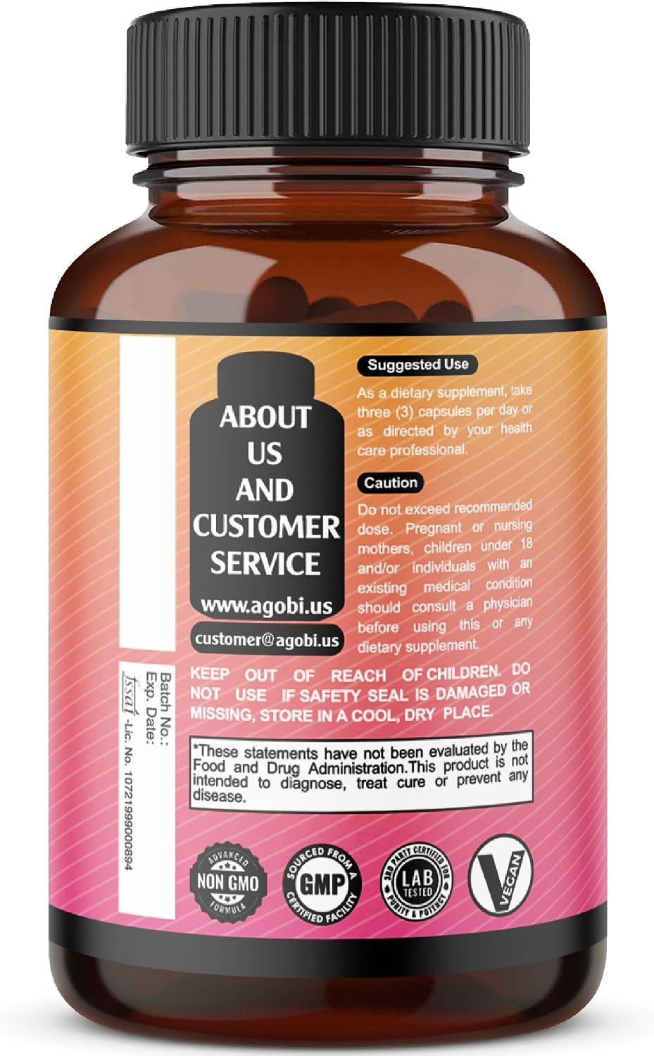 Ceylon Cinnamon Capsules - Combined with Ginger Root and Turmeric Curcumin Supplement - 120 Vegan Capsules