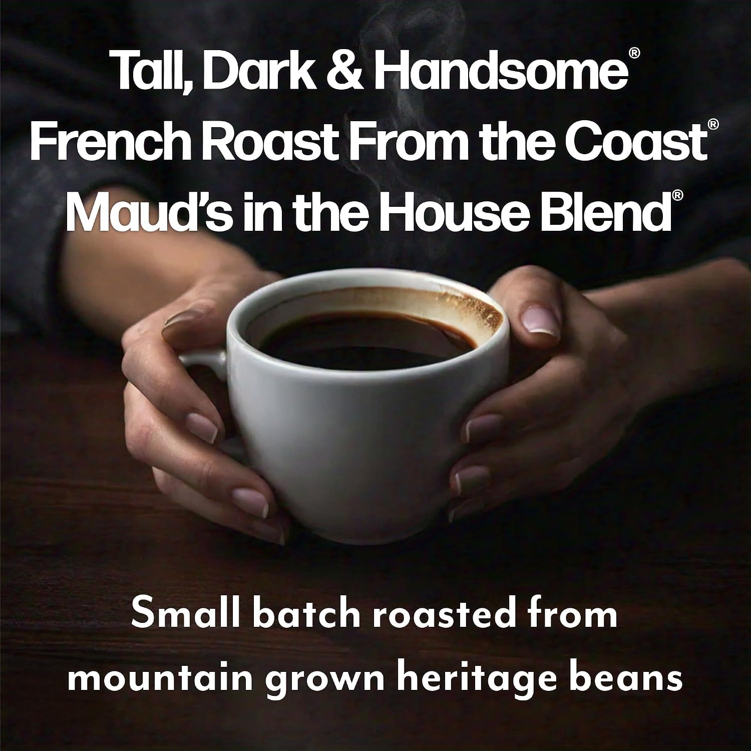 Maud's Dark Roast Coffee Pods, 100ct | Dark Roast Coffee in Single Serve Pods – Compatible with Keurig Coffee Makers