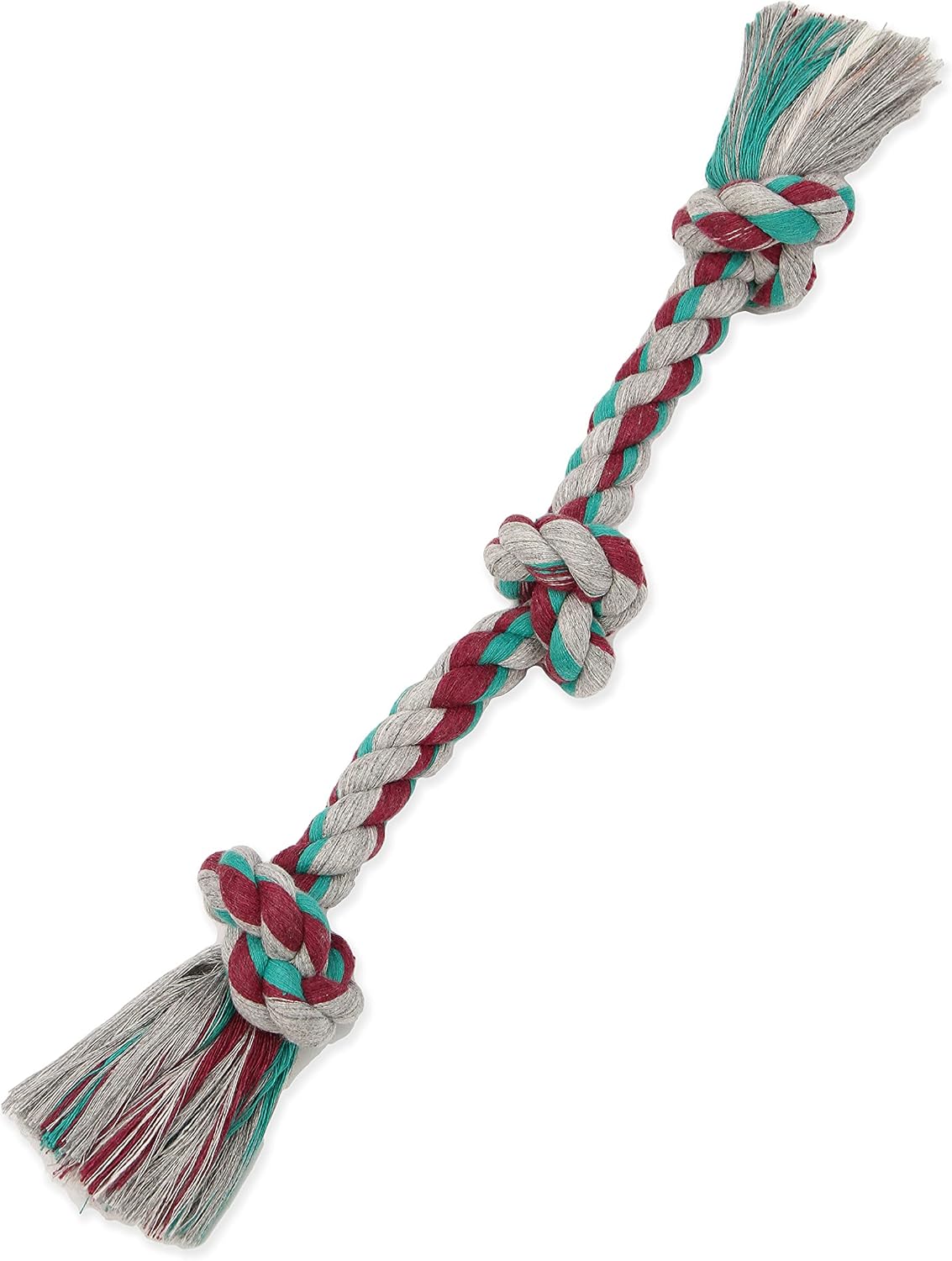 Mammoth Flossy Chews Color Rope Tug – Premium Cotton-Poly Tug Toy for Dogs – Interactive Dog Rope Toy – Tug Dog Chew Toy