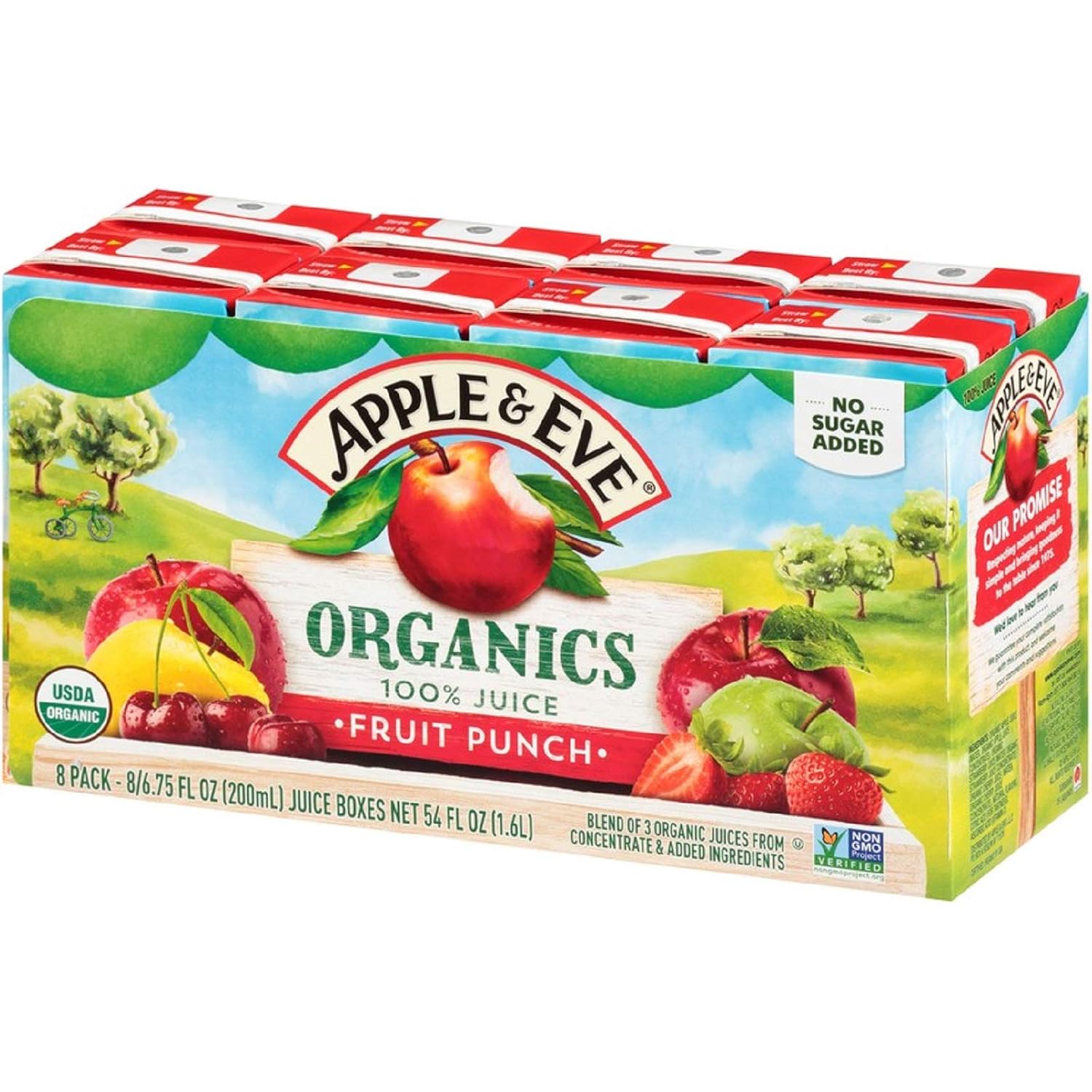 Apple & Eve Organics, Apple Juice, 6.75 Fluid-oz, 8 Count
