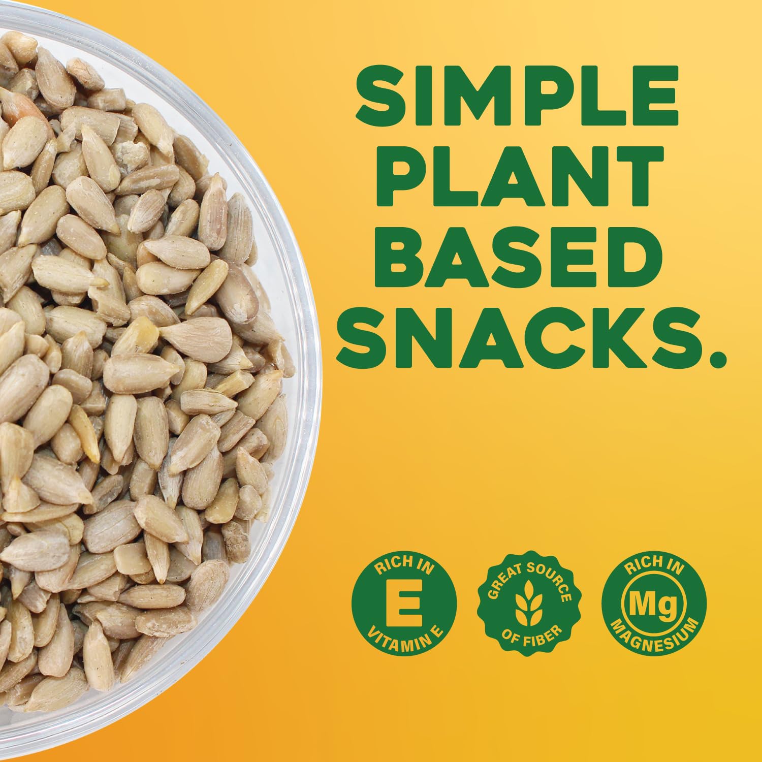 Sunbest Natural Raw Sunflower Seeds, 2 lbs – Unsalted & No Shell – Sunflower Seed Kernels to Eat – For Snacking, Baking & Topping – Road Trip, After School Snack for Kids & Adults – Kosher (32 oz)