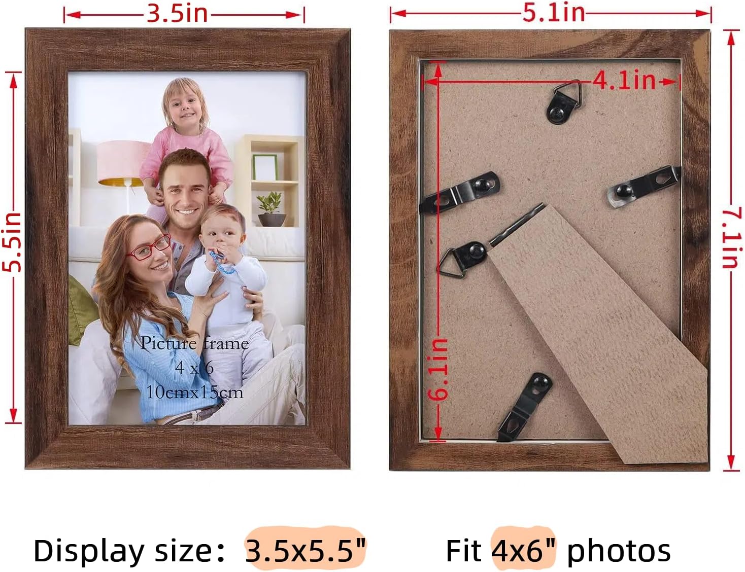 Giftgarden Black 8x10 Picture Frame Bulk, Multi 8 x 10 Photo Frames Set for Wall Hanging or Tabletop, 12 Pack