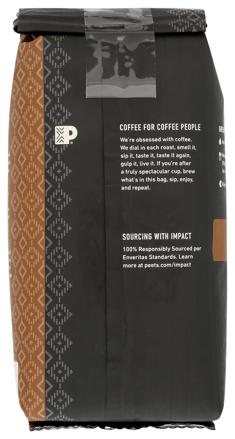 Peet's Coffee Whole Bean Coffee, Dark Roast, Major Dickason's, 18 Ounces