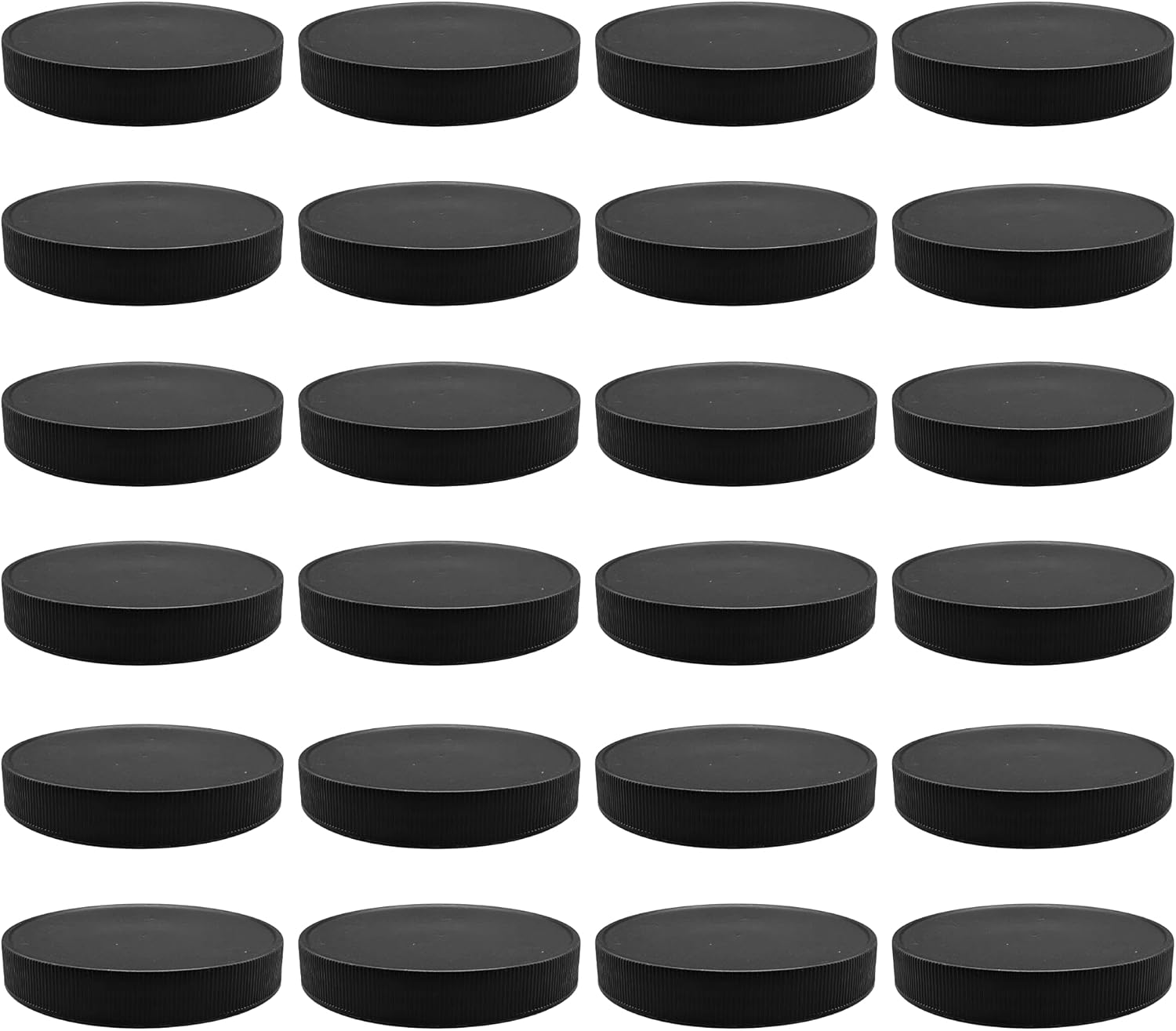1 Pack - 128 oz (1 Gallon) Plastic Storage Jars with 110-400 Leak Proof Black Lids, Food Grade, BPA Free, Hand Wash Only (128oz, BLK, 1PK)