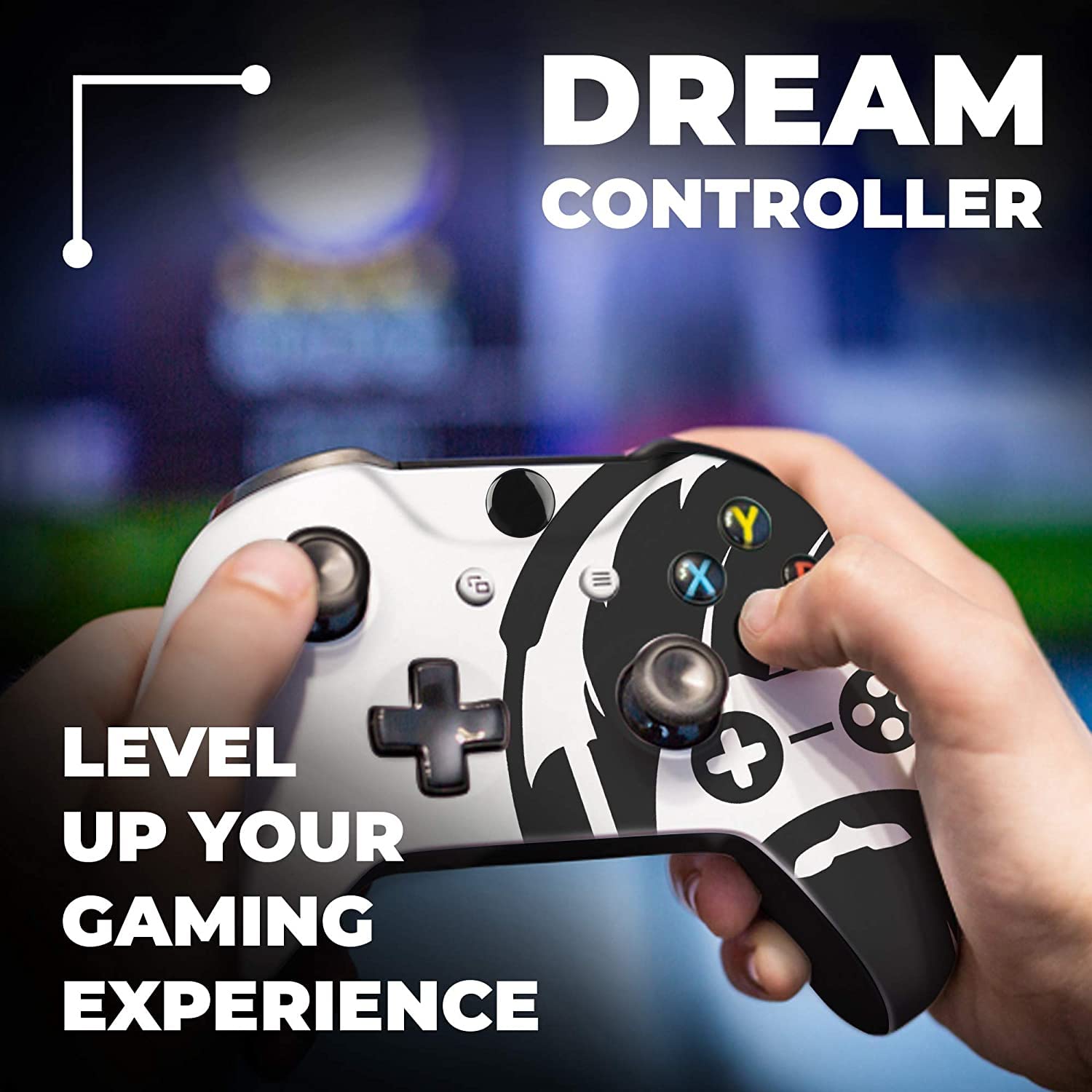 DreamController Green Weed Grass Custom X-box Controller Wireless compatible with X-box One/Series X/S Proudly Customized in USA with Permanent