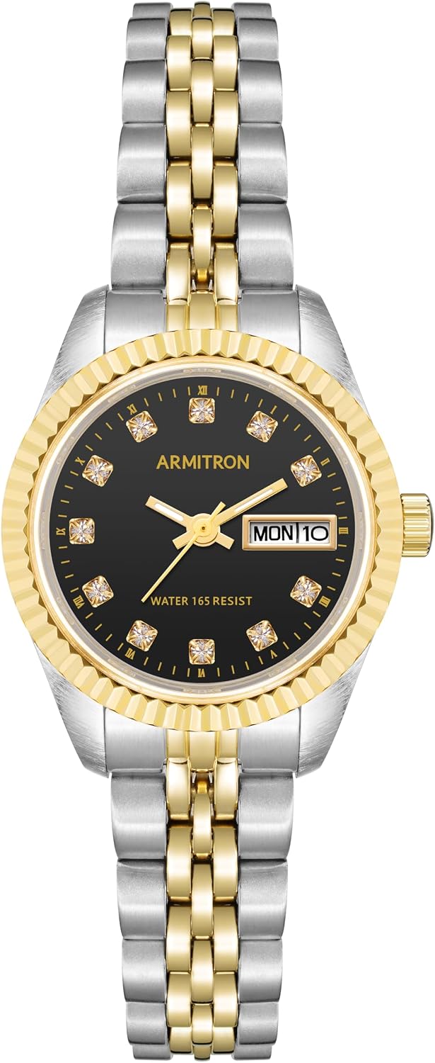 Armitron Women's Genuine Crystal Accented Bracelet Watch, 75-2475