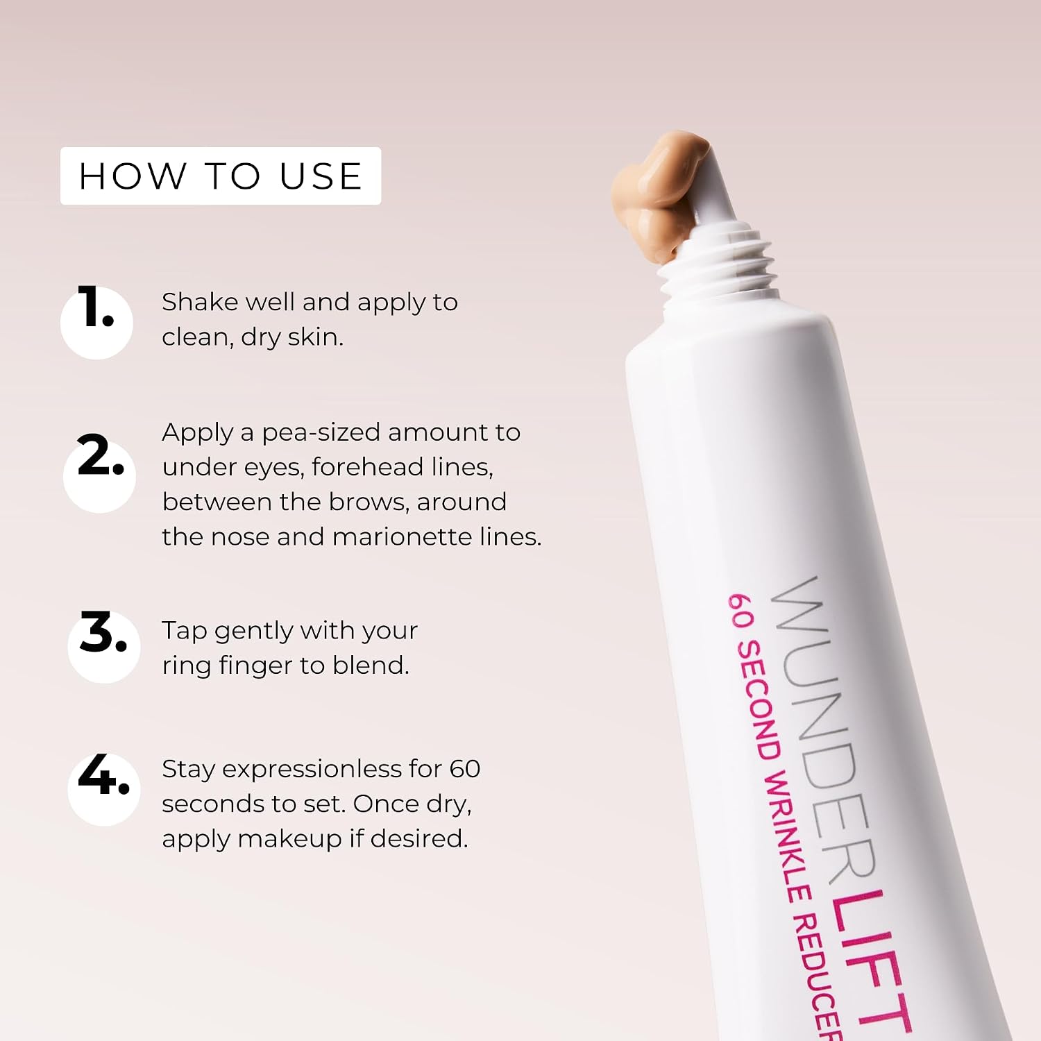 WUNDER2 Wunderlift Instant Eye Tightening Serum, Temporary Firming & Lifting Treatment in 60 Seconds, Reduces Under-Eye Bags, Dark Circles, Puffiness