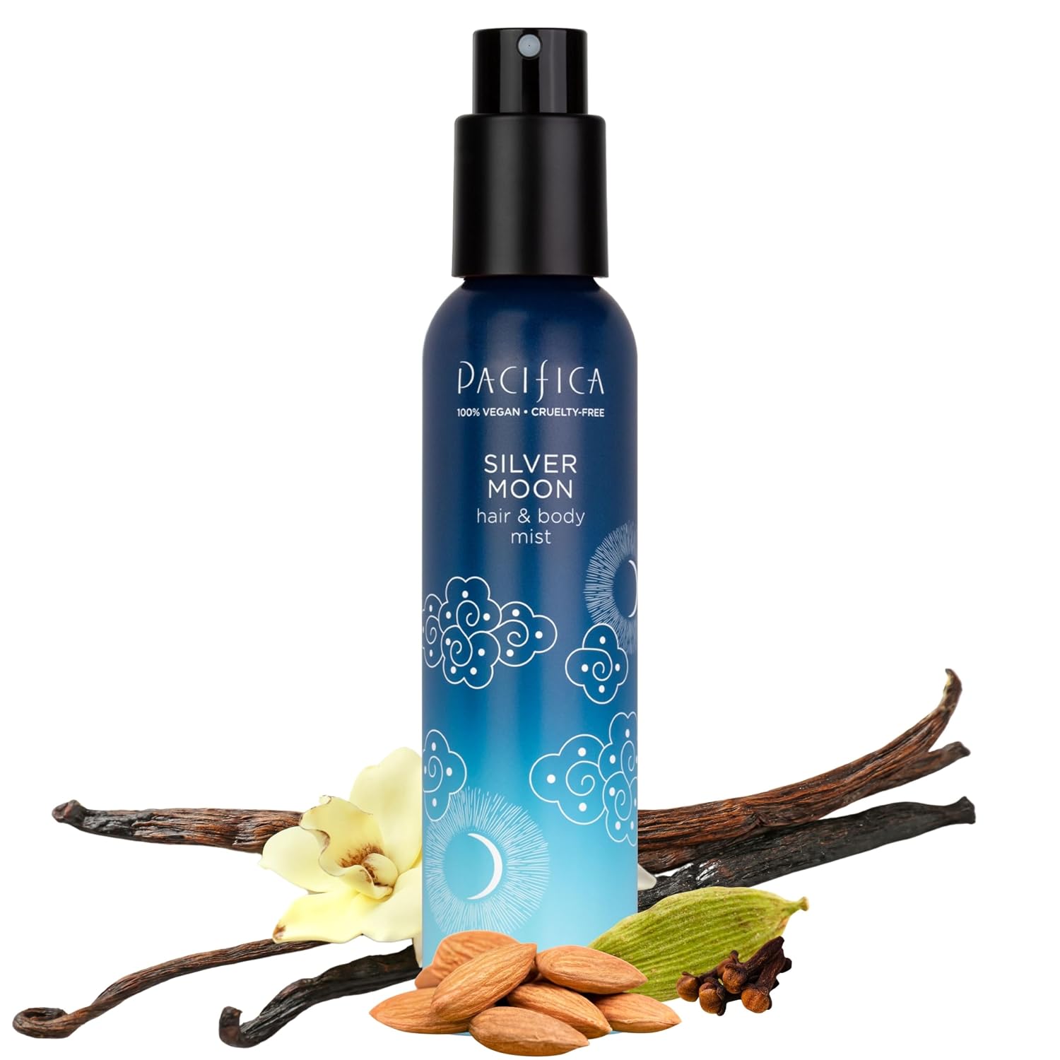 Pacifica Island Vanilla Hair Mist Perfume and Full Body Spray for Women - Fragrance Spray for A Mood-Lifting Experience, Paraben-Free, Clean Beauty No Alcohol, Vegan & Cruelty-Free, 6 oz oz