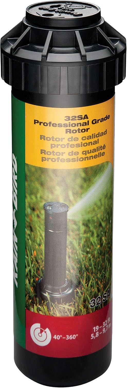 Rain Bird 32SA/4PKS Simple Adjust 32SA Gear Drive Rotor, Adjustable 40° - 360° Pattern, 19' - 32' Spray Distance, 4-Pack
