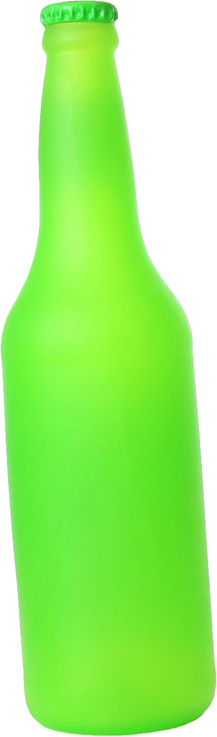 SILLY SQUEAKERS Tuffy Beer Bottle Dog Toy: Squeaky Dog Toy, Washable and Floats, Vinyl
