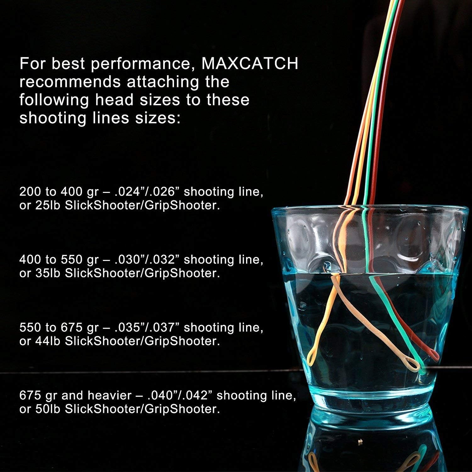 Maxcatch Skagit Shooting Head Fly Line 200GR-650GR 17FT-25FT with 2 Welded Loops