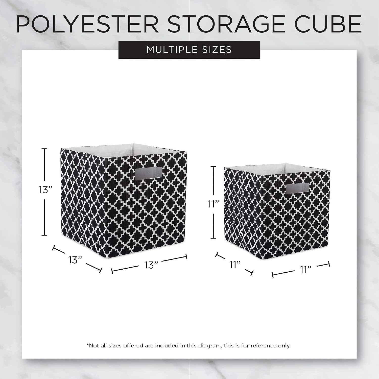 DII Collapsible Storage Organizer Bin, Large, 13" Cube, Pink, 2 Count