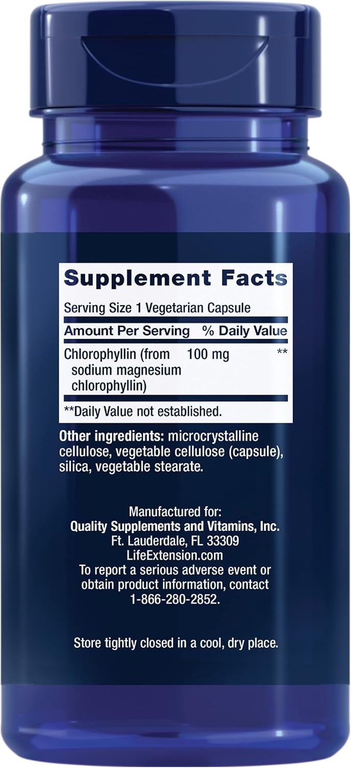 Life Extension Chlorophyllin, antioxidant & DNA Health Support, Gluten-Free, Non-GMO, Vegetarian