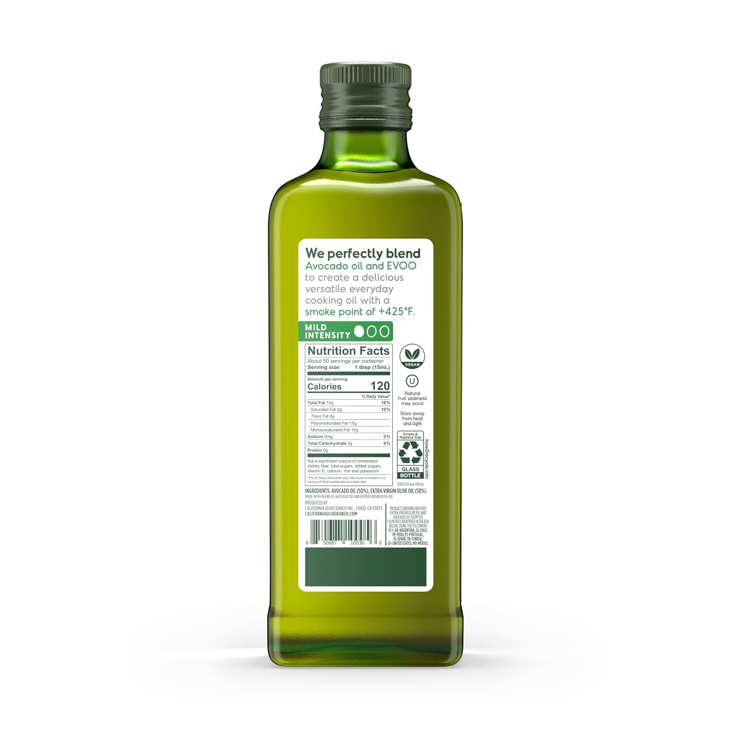 California Olive Ranch, Garlic Flavored Extra Virgin Olive Oil, 750mL (Pack of 1)