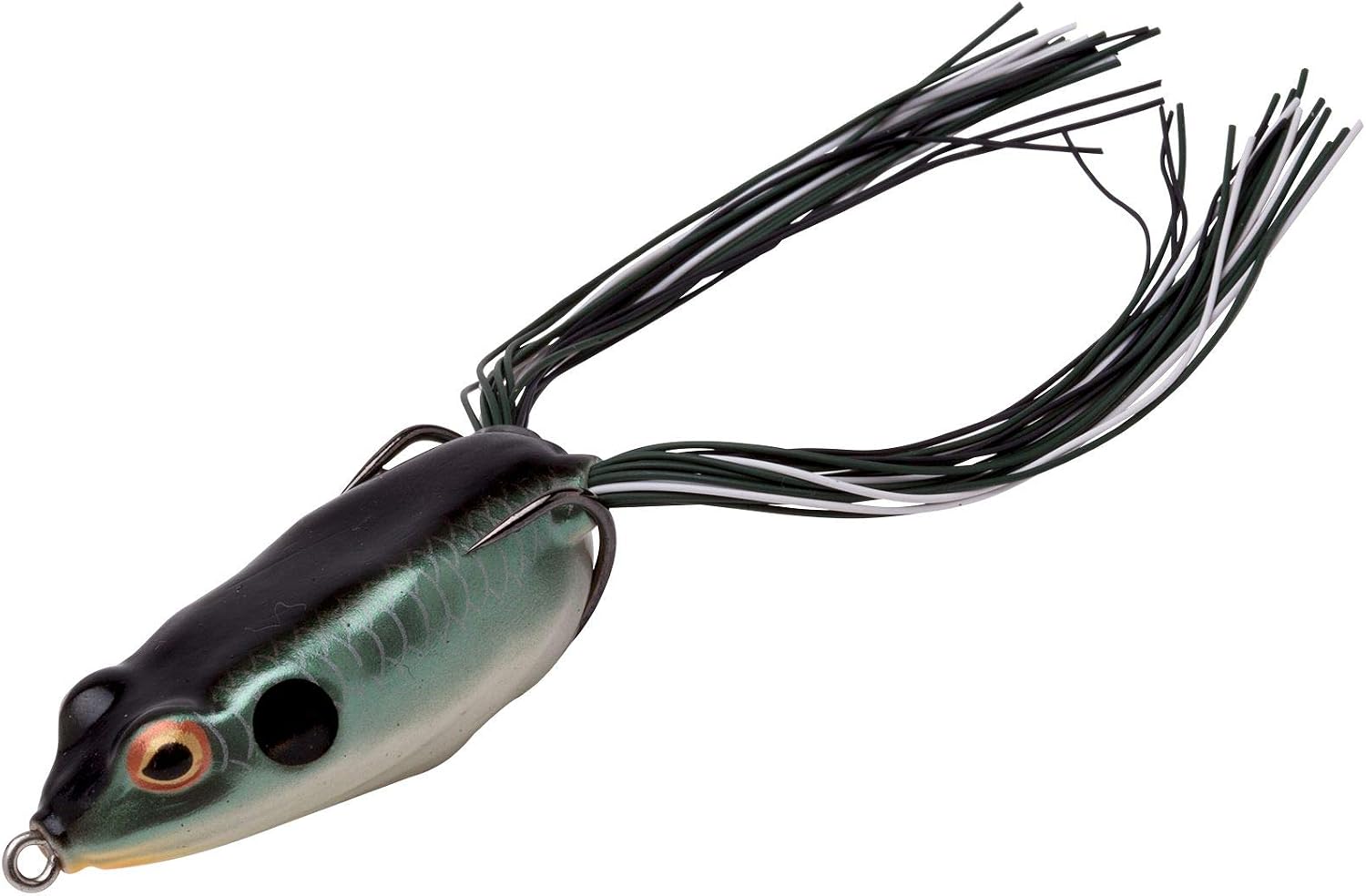 Booyah Pad Crasher Topwater Bass Fishing Hollow Body Frog Lure with Weedless Hooks