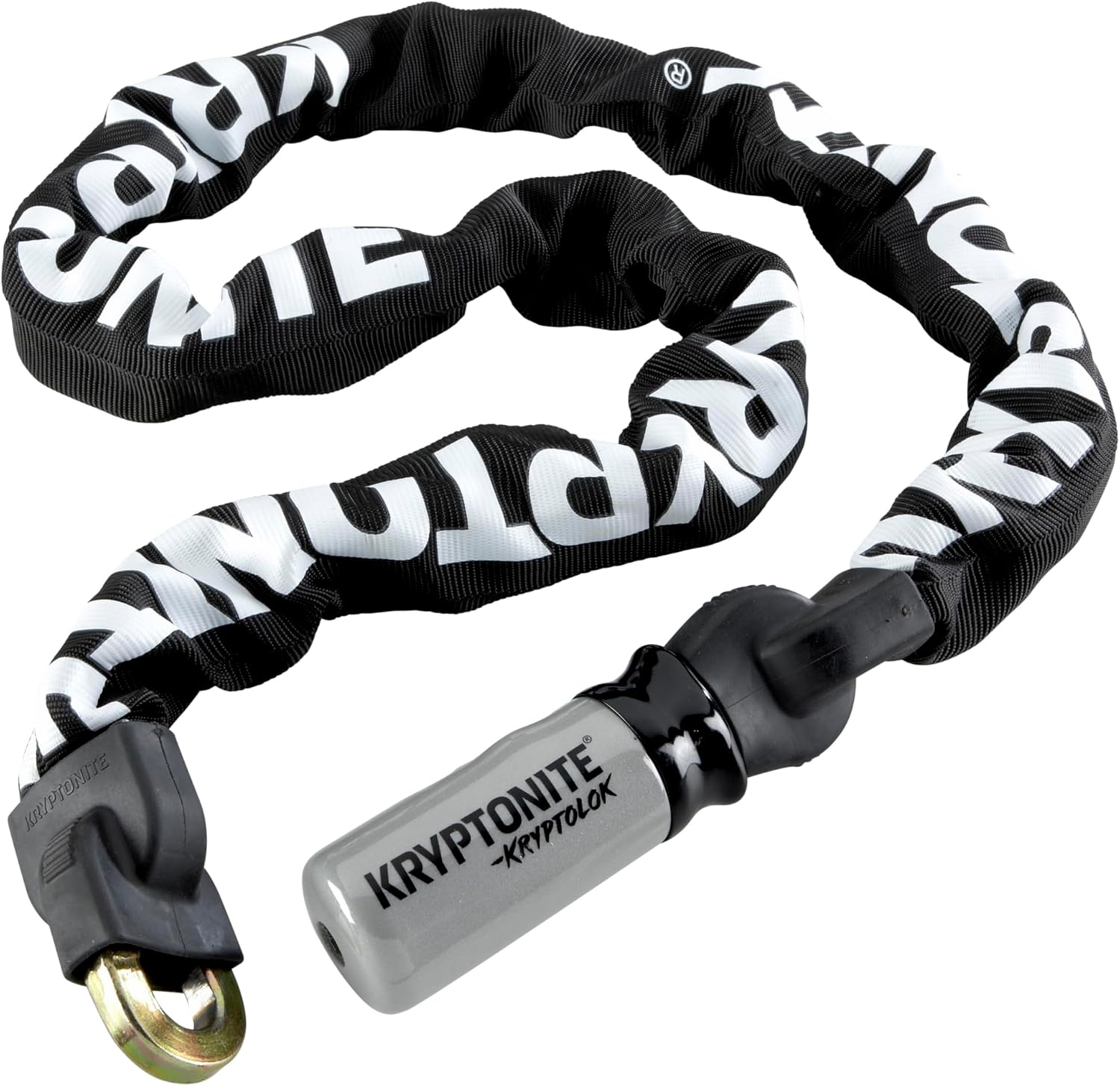 Kryptonite Kryptolok 912 Bike Chain Lock, 4 Feet Long 9mm Steel Chain Heavy Duty Anti-Theft Sold Secure Gold Bicycle Chain Lock with Keys for Bike