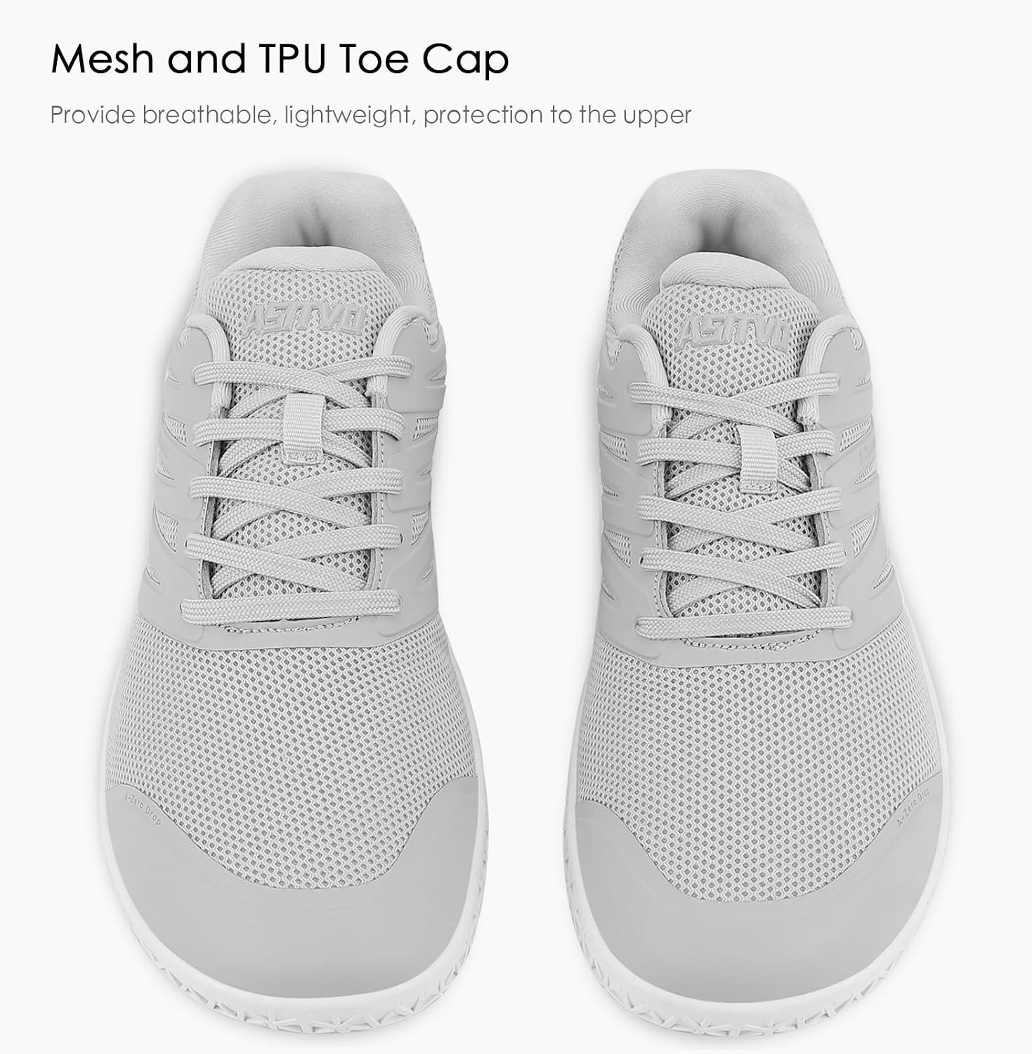ASITVO Wide Men's Barefoot Zero Drop Sole Minimalist Sneakers Walking Shoes | Width Toe Box Cross Trainer Gym TPU Toe No-Sew Upper Grounding