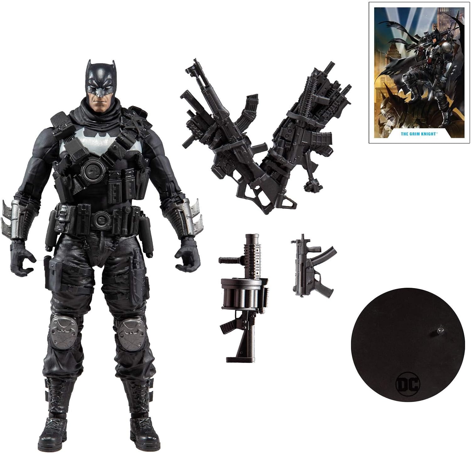McFarlane Toys DC Multiverse Dark Nights: Metal The Grim Knight 7"" Action Figure, Multicolor (15412-2)