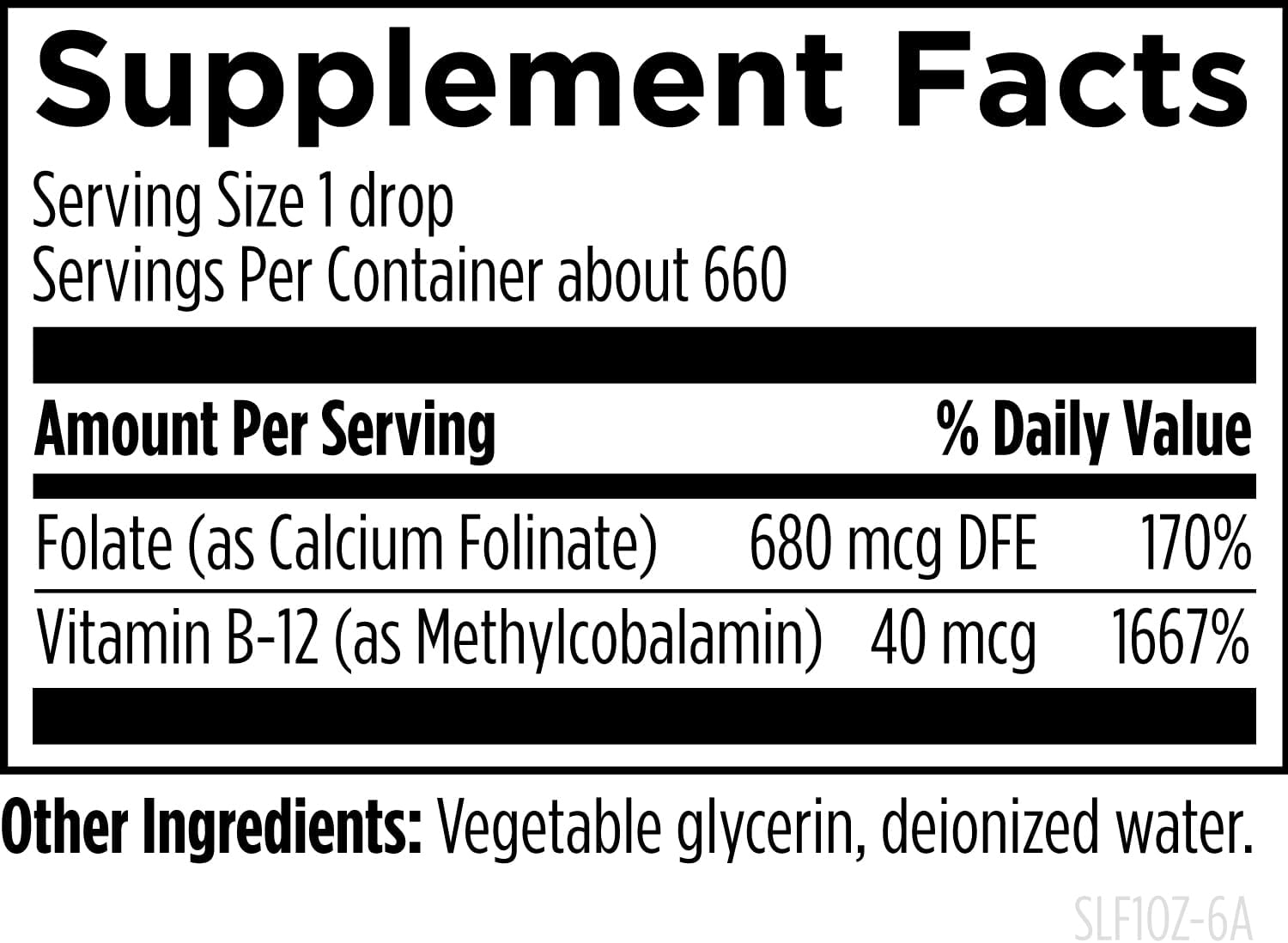 Designs for Health B12 + Folate Drops - Super Liquid Folate with Vitamin B12 as Methylcobalamin - 400mcg Folate + 40mcg Methyl B12 per Drop