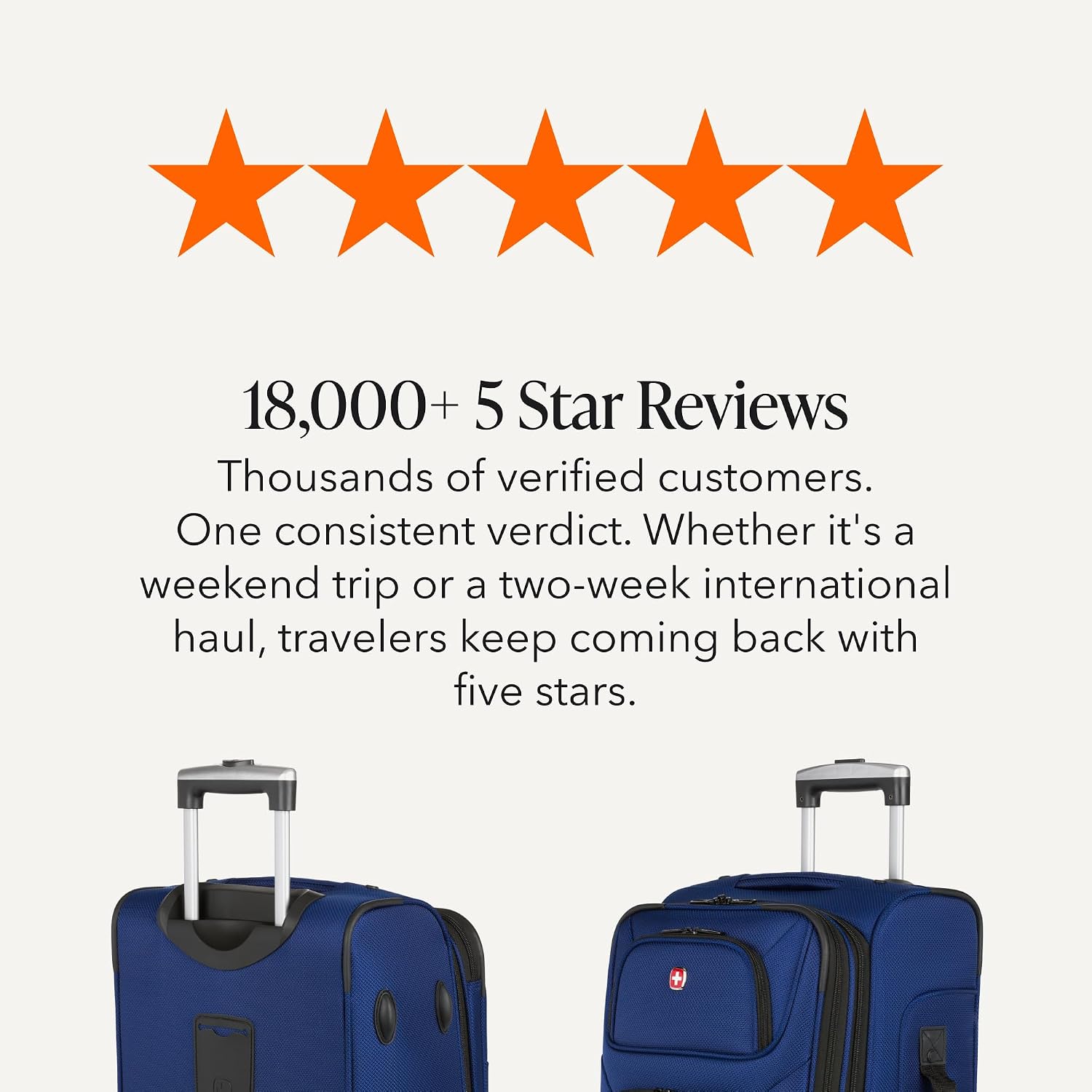 SWISSGEAR Sion Carry-On Spinner Luggage, Softside Expandable, Lightweight Suitcase, Dark Grey, 22.75-Inch