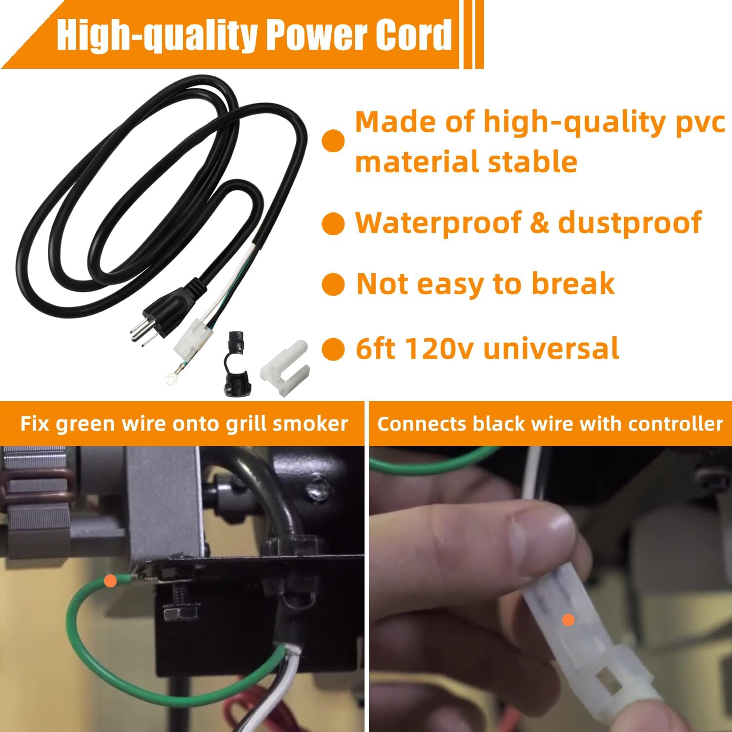 Grill Replacement Parts for Pit Boss 3/5/7 Series Vertical Pellet Smokers | Include Upgrade 2.0RPM Auger Motor, Grill Induction Fan