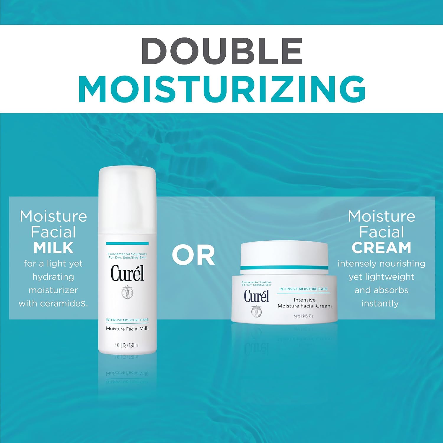 Curel Japanese Skin Care Moisture Facial Milk, Face Moisturizer, 4 fl oz