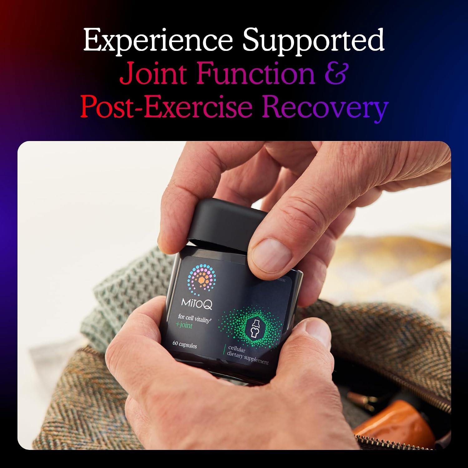 MitoQ +Joint Advanced CoQ10 Antioxidant Supplement - Contains Mitoquinol Mesylate & Green Lipped Mussel Omega Oil Extract - Supports Healthy Joint