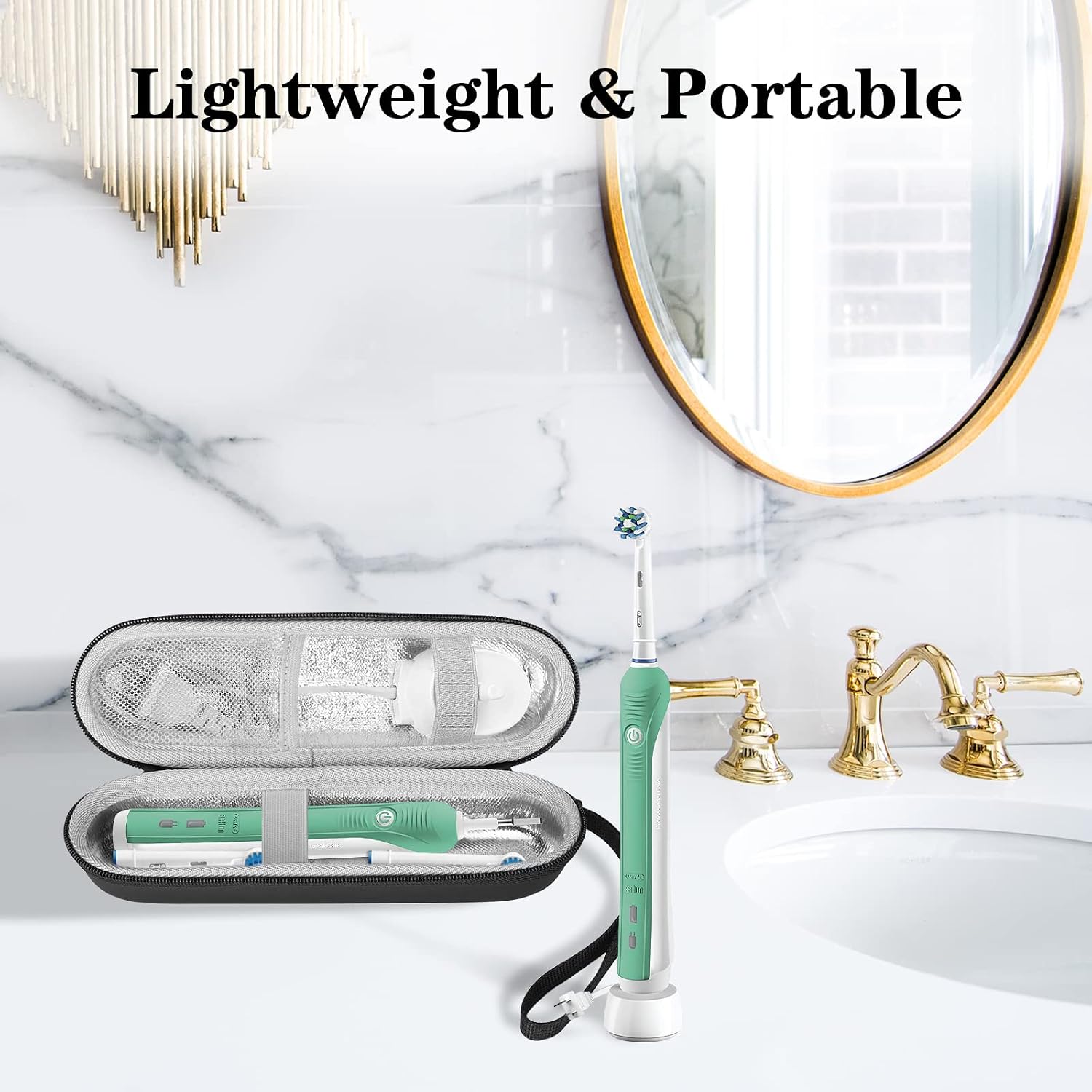 ProCase Electric Toothbrush Hard Travel Case Compatible with Oral-B Pro 1000 8000, Sonicare 1100 5100 6100