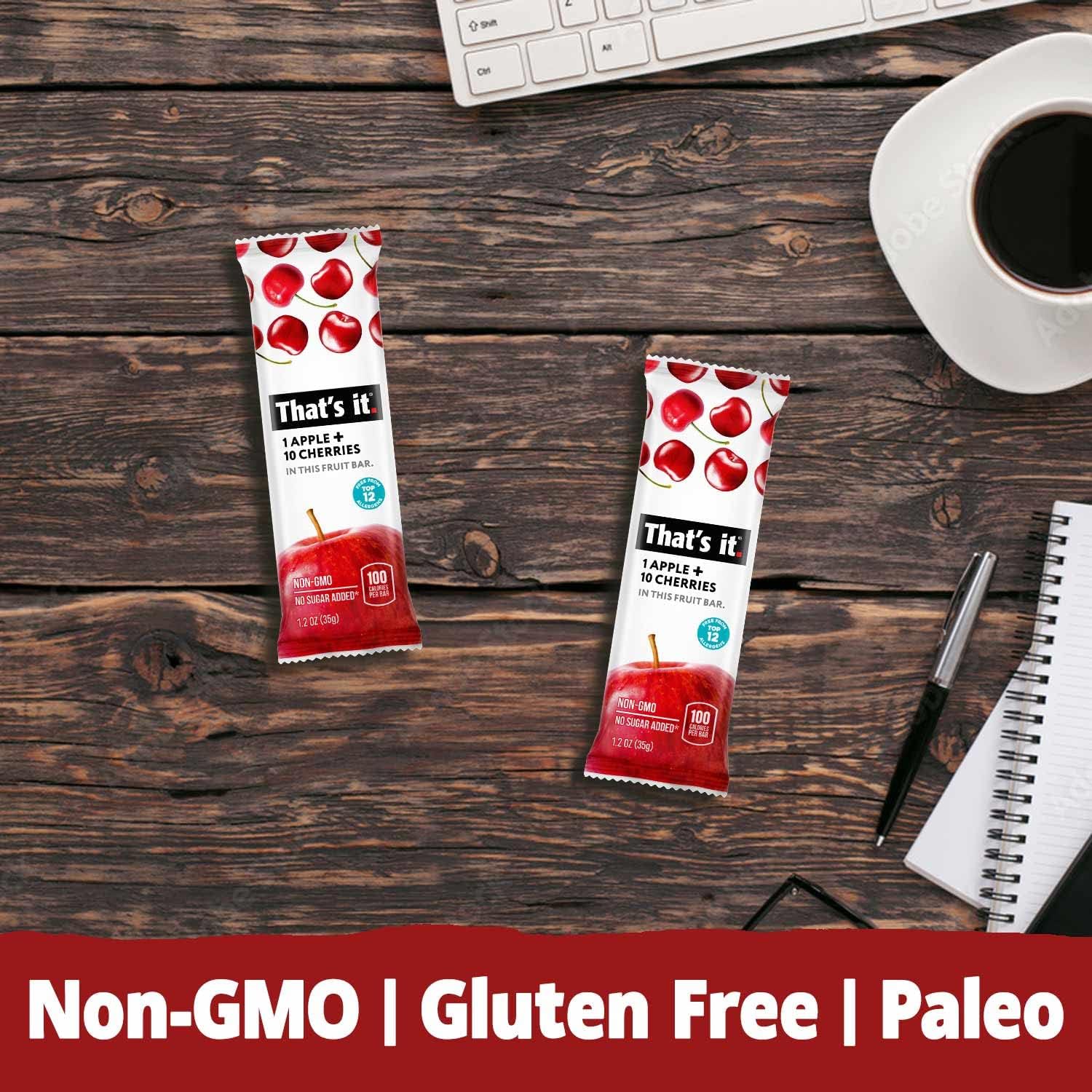 That’s it. Fruit Bars Variety Pack (20 Pack) | 100% Natural Fruit Snacks, Gluten-Free, Vegan & Low Carb | Healthy Snack Bars – Strawberry, Mango