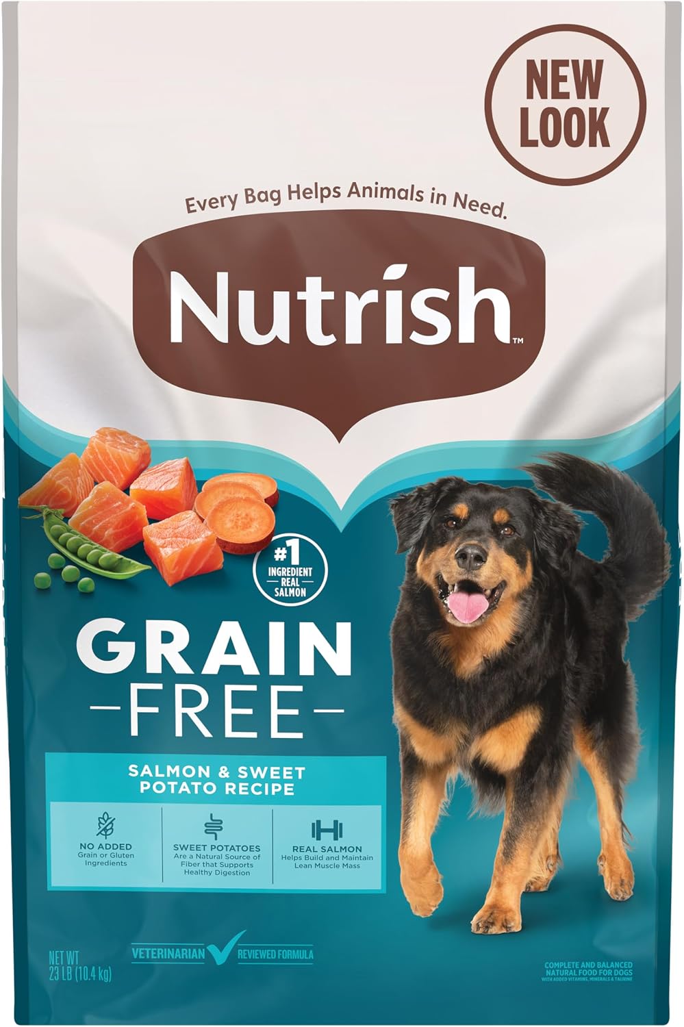 Nutrish Grain Free Salmon Dry Dog Food, 23 lb. Bag (Rachael Ray)