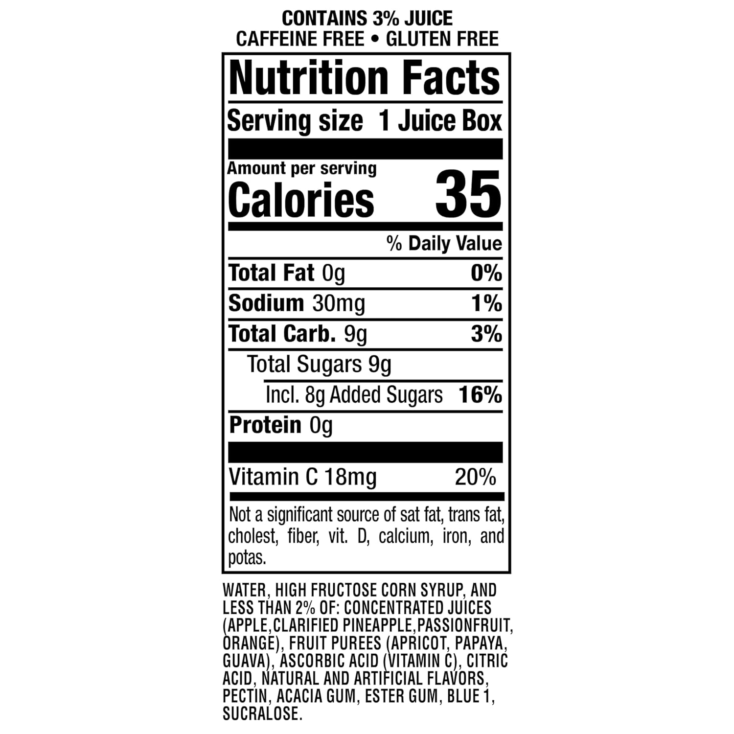 Hawaiian Punch Polar Blast Fruit Juice Drink, 10 Fl Oz Bottles, 24 Count (4 Packs Of 6), Ready-to-drink, On-the-go, Caffeine-free, Carbonation-free, Gluten-free, Excellent Source Of Vitamin C