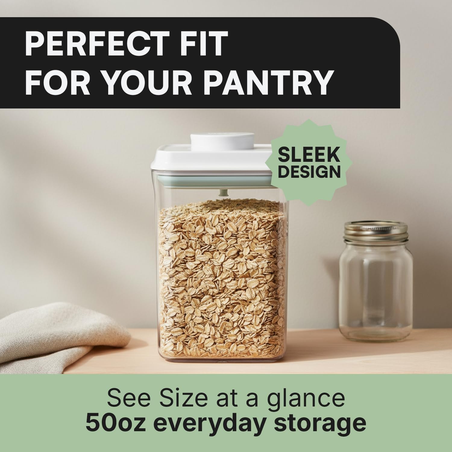 Bop Top Airtight Food Storage Containers | Pop-Top Lid | 16.5 Cups / 135 Oz