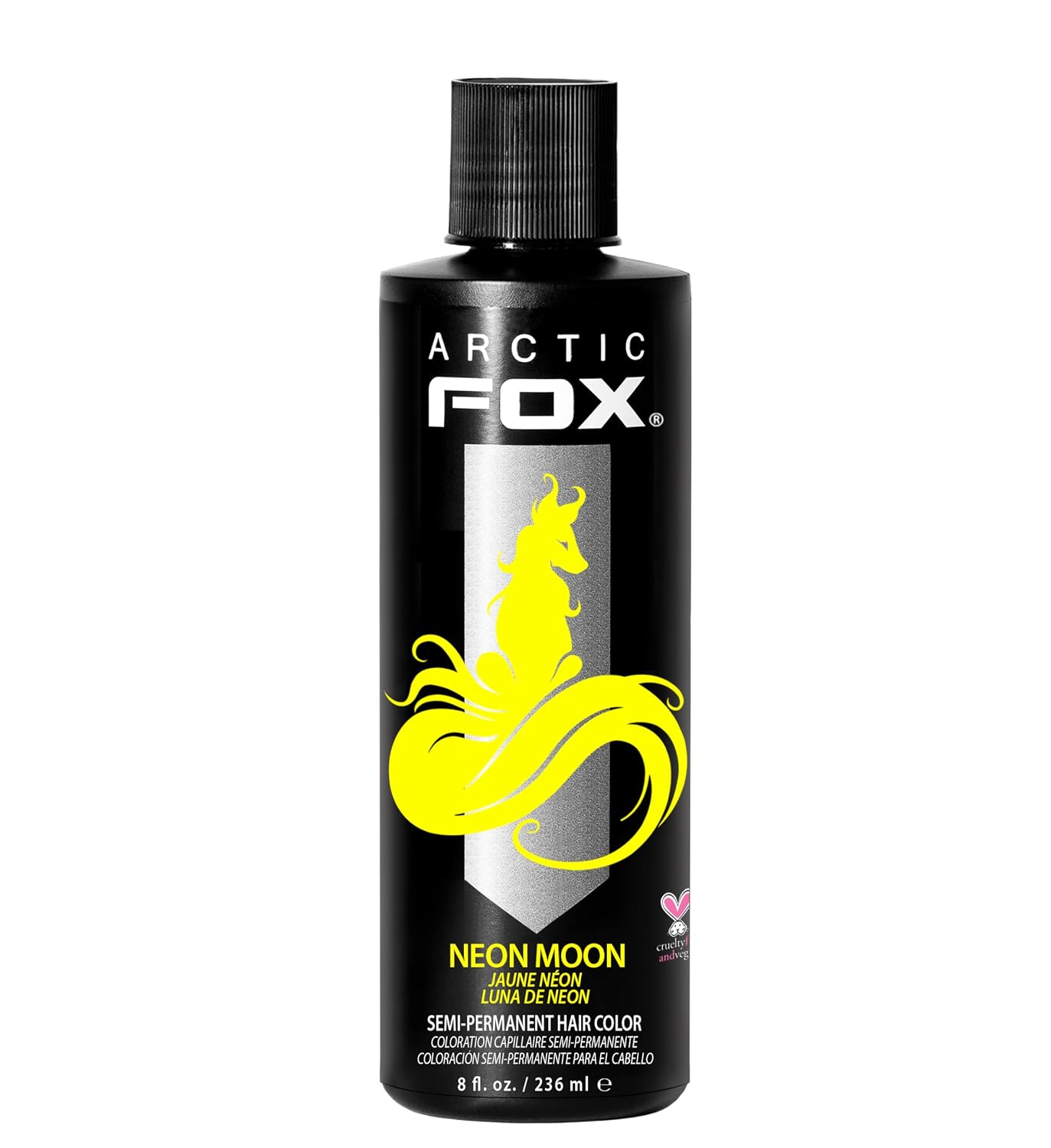 ARCTIC FOX Virgin Pink Semi-Permanent Hair Color - Vegan - 4 fl oz | Vivid and Vibrant, Cruelty Free, Ammonia Free, Peroxide Free, , Cream Formula