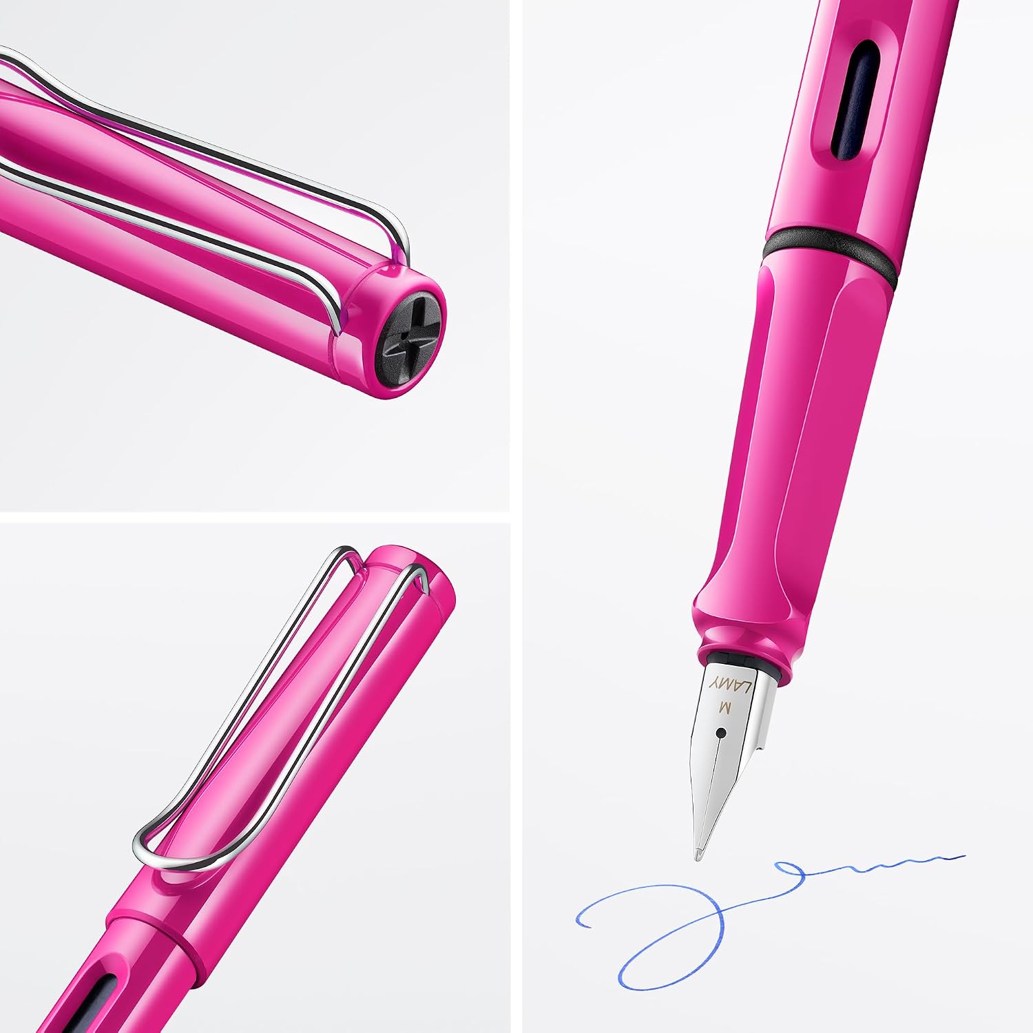 LAMY safari umbra - Fountain Pen with ergonomic grip & polished steel nib in size F - ideal for any Writing & Calligraphy - including LAMY T 10 blue cartridge - Right-Handed