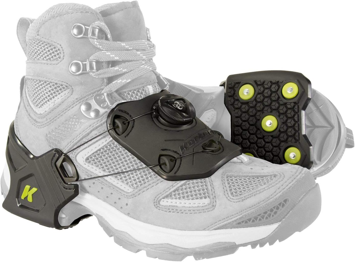 Korkers Ice Commuter Ice Cleats - Minimal and Lightweight - 11 Replaceable Steel Spikes