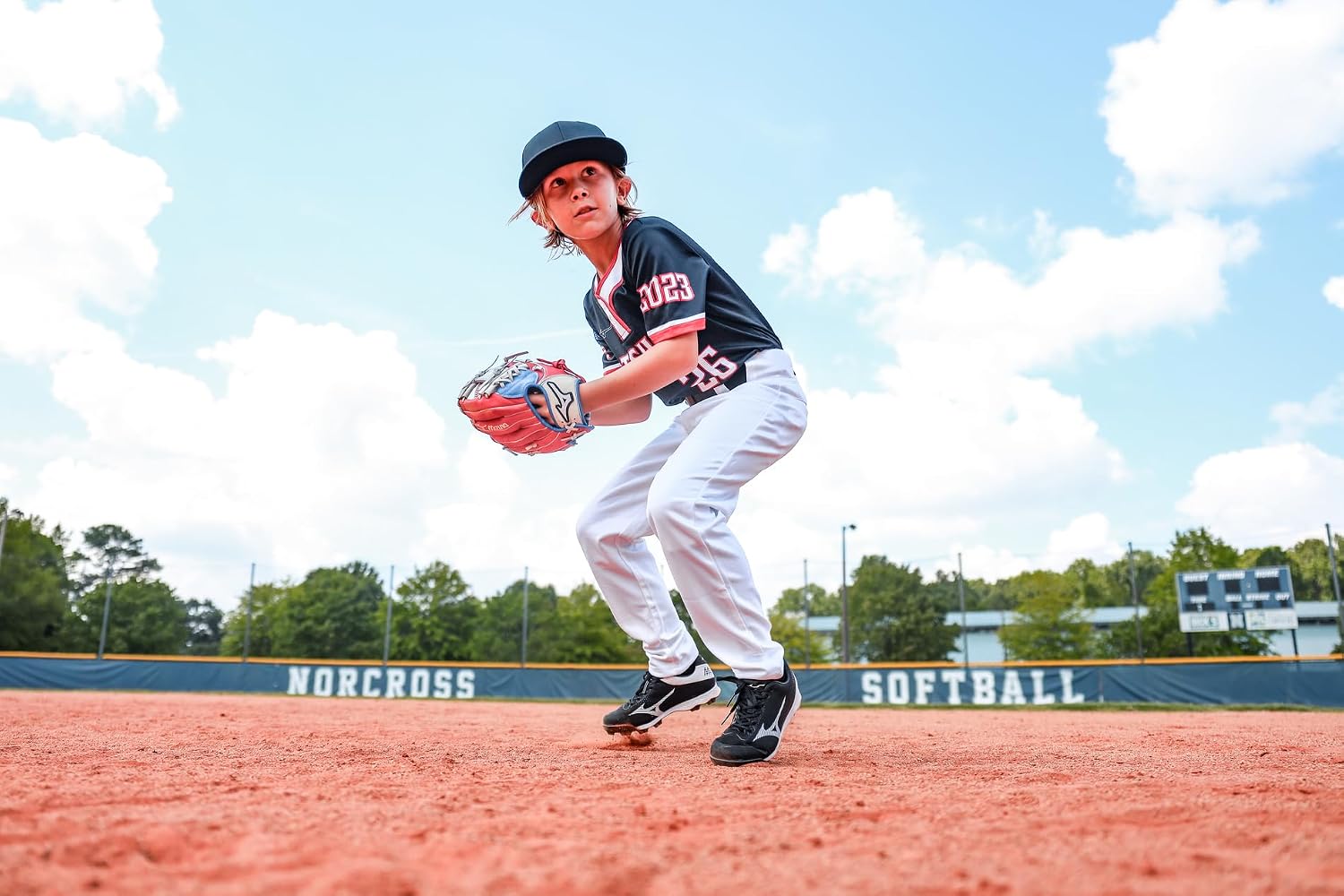 Mizuno Prospect PowerClose Youth Baseball Glove Series I V-Flex Notch I Parashock Palm Pad I Buttersoft Palm Liner