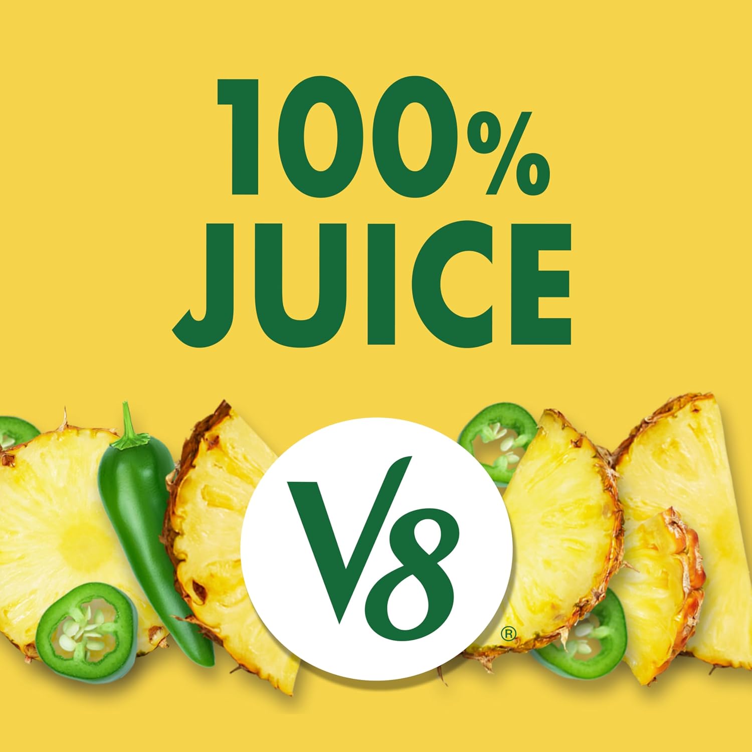 V8 Blends 100% Juice Pomegranate Blueberry Juice, Fruit and Vegetable Juice Blend, 46 Fl Oz Bottle